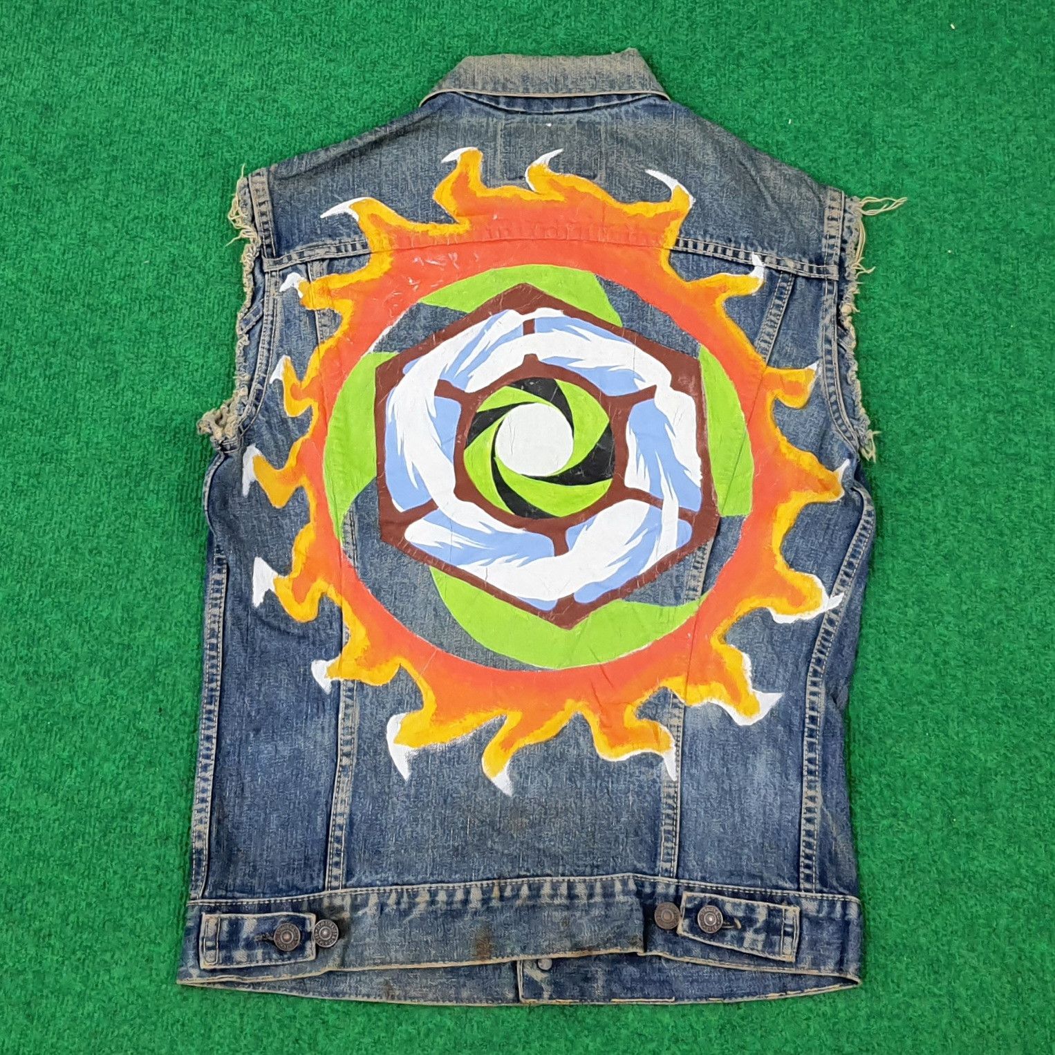 Levi's × Vintage Vintage Levi's Art Denim Vest Jacket Size US S / EU 44-46 / 1 - 1 Thumbnail
