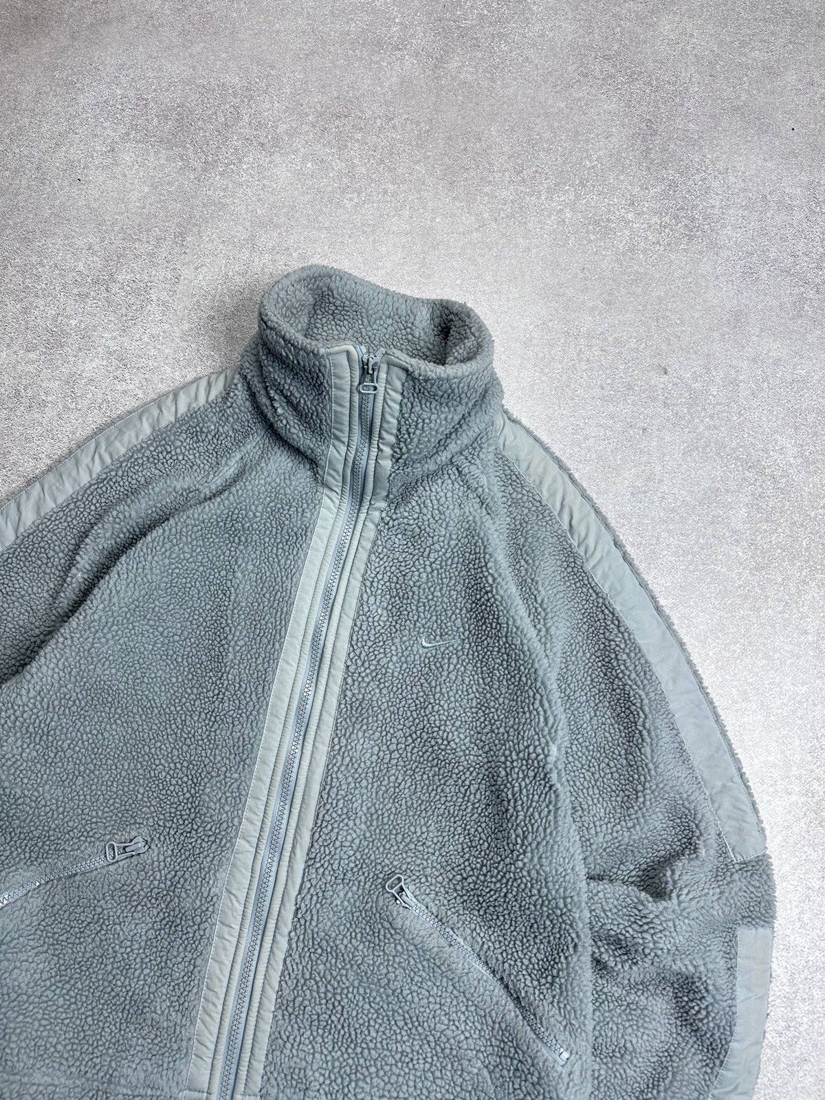 Nike Vintage 90's Nike Retro Fleece Sherpa Jacket Y2K L Womans Size L / US 10 / IT 46 - 3 Thumbnail