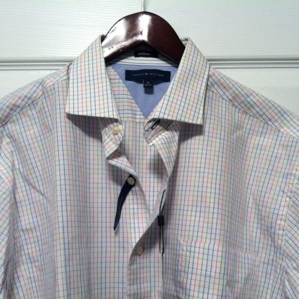 Tommy Hilfiger TOMMY HILFIGER MENS NEW 100%COTTON DRESS SHIRT 16/32-33 Size US L / EU 52-54 / 3 - 1 Thumbnail