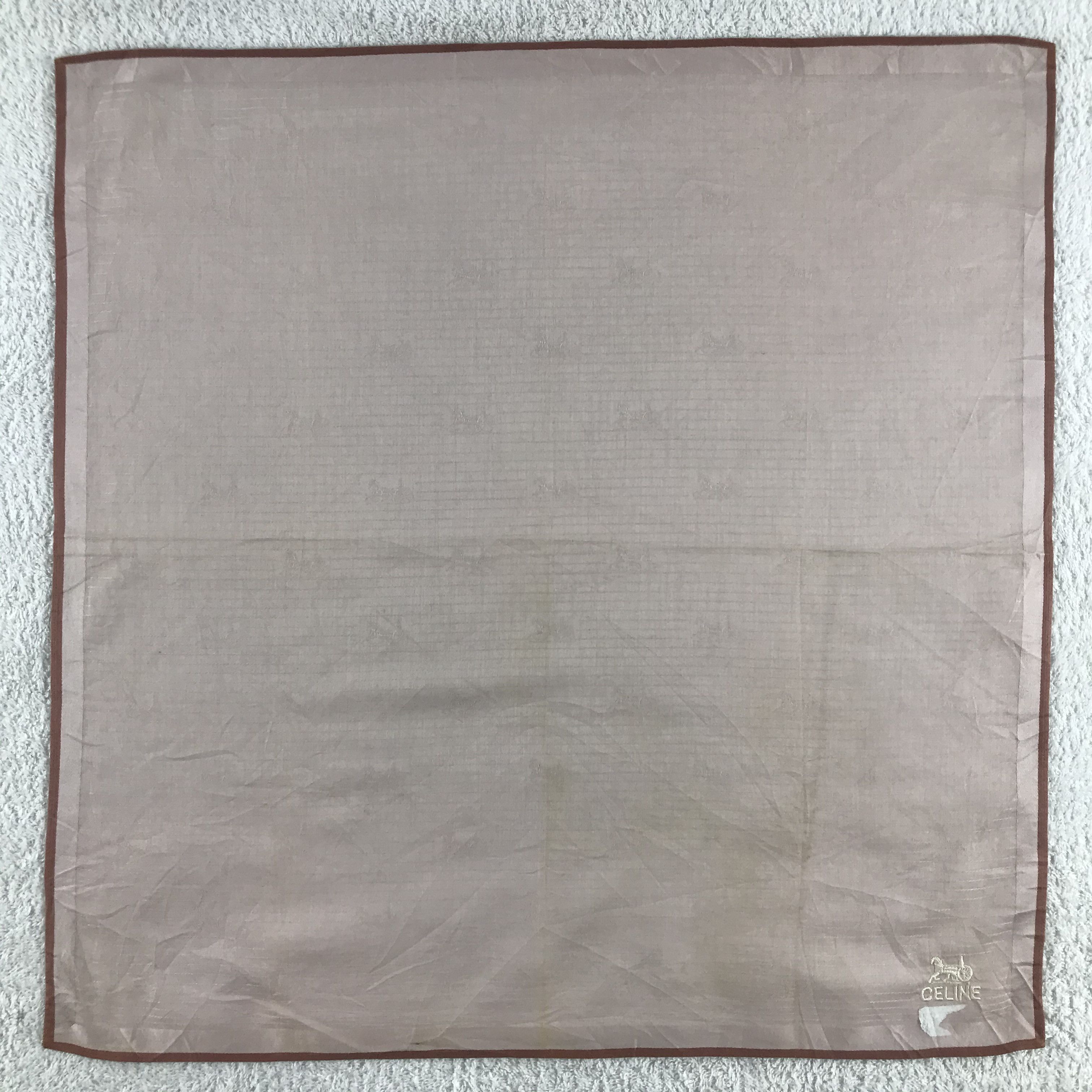 Celine × Vintage Celine Bandana / Handkerchief / Neckerchief - S185 Size ONE SIZE - 1 Thumbnail