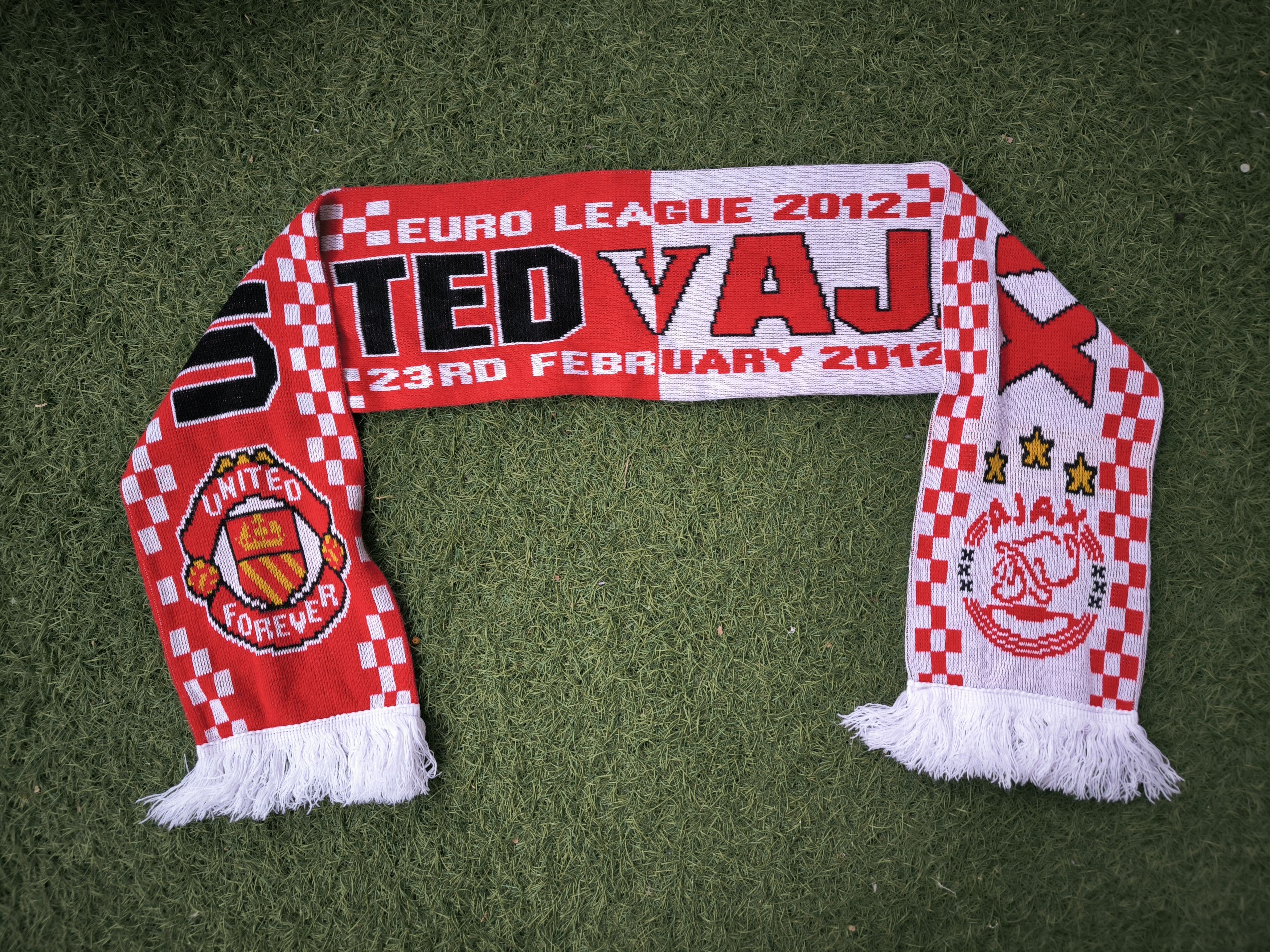 Other Manchester United V Ajax Amsterdam Euro League 2012 Scarf Size ONE SIZE - 1 Thumbnail