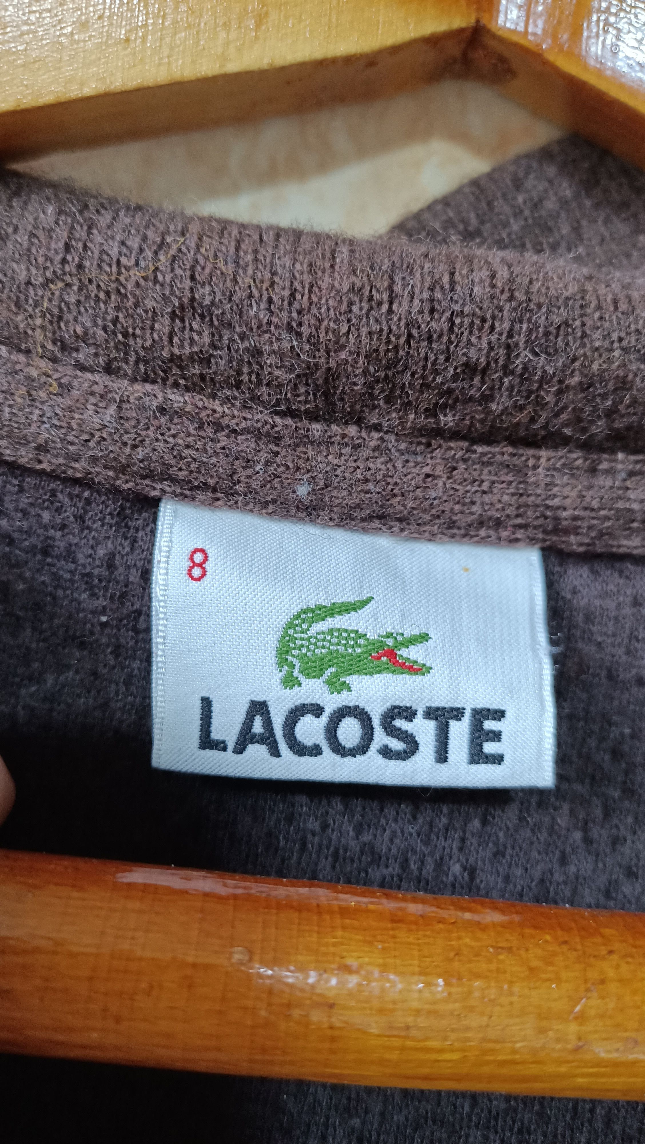 Lacoste Vintage Brown Lacoste sweater Size US XL / EU 56 / 4 - 3 Thumbnail