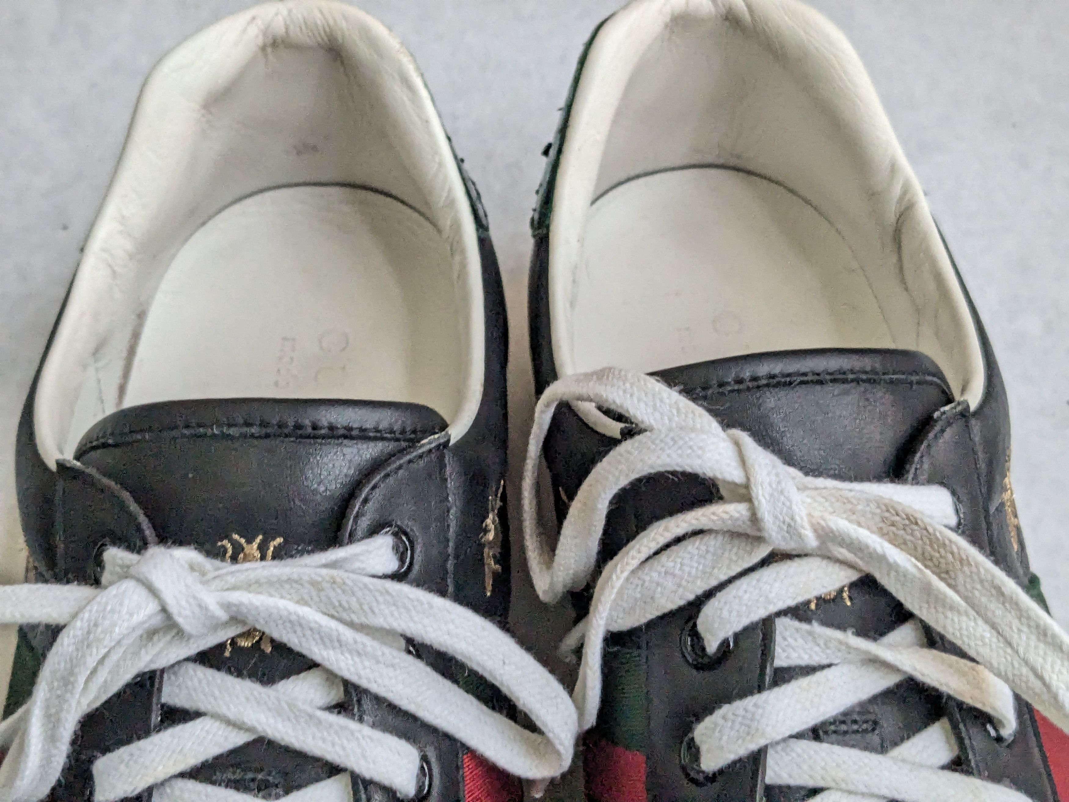 Gucci Gucci Ace Stars Bee Sneakers Black 10.5 Leather Low Size US 10.5 / EU 43-44 - 6 Thumbnail