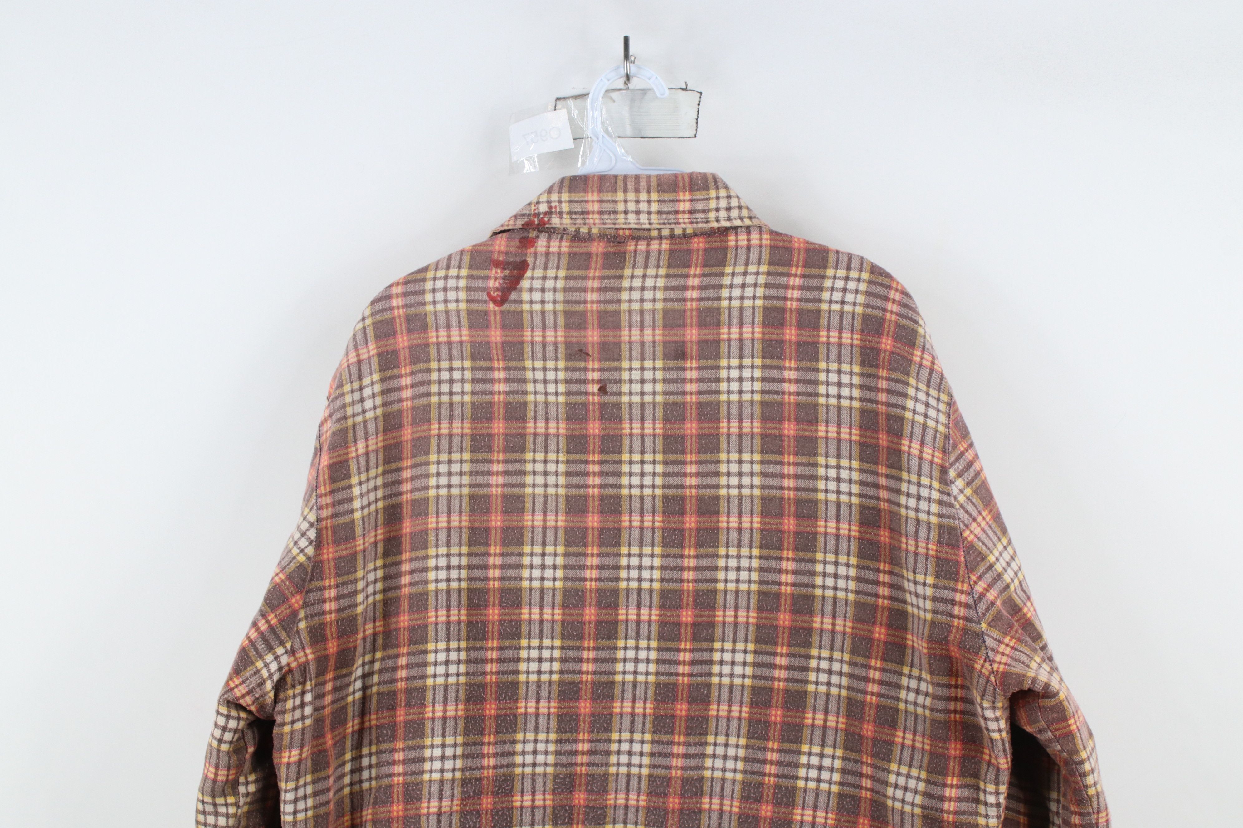 Vintage Vintage 70s Streetwear Flannel Button Shirt Jacket USA Size US L / EU 52-54 / 3 - 14 Thumbnail