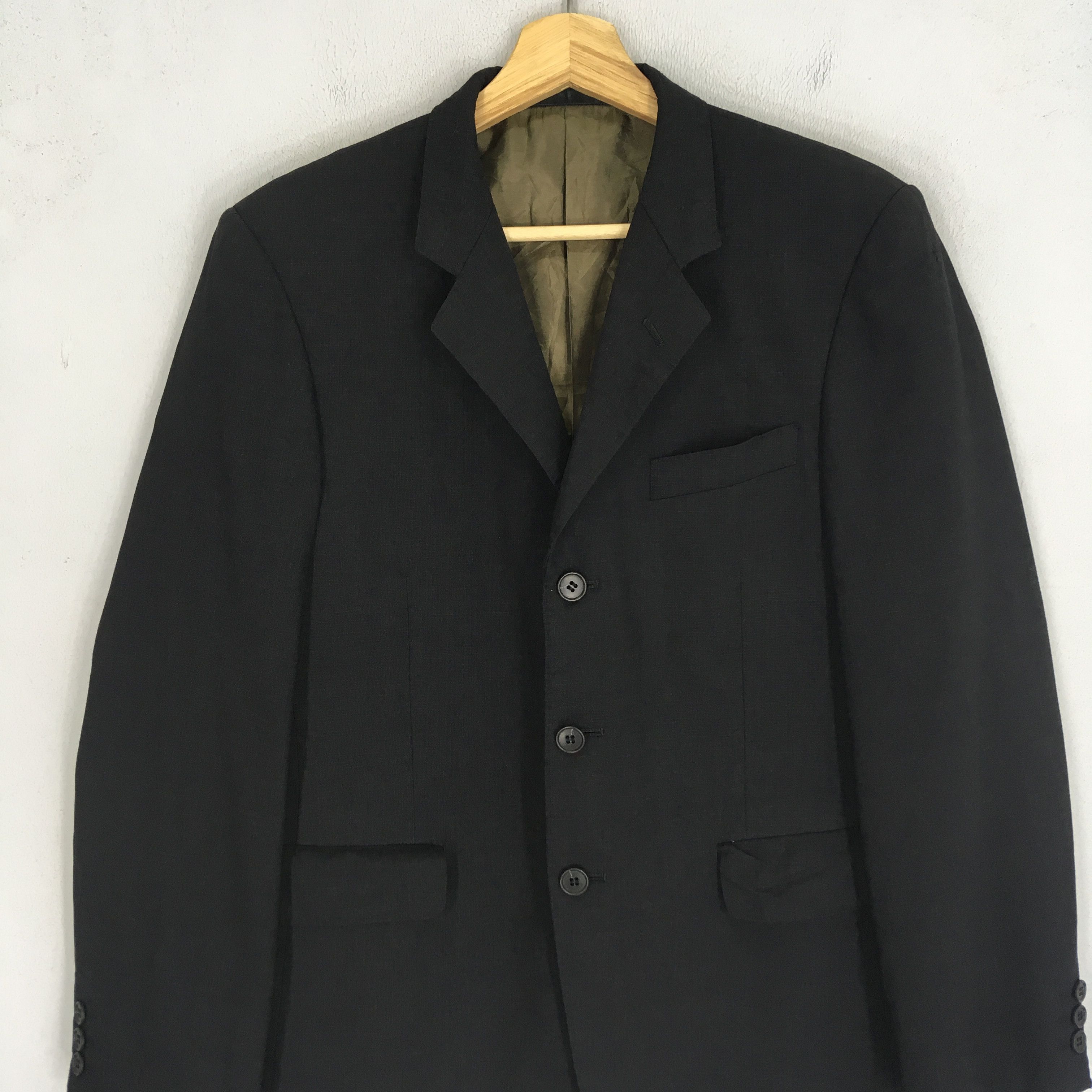 Yohji Yamamoto Vintage AAR Yohji Yamamoto Ys Black Coat Ys For Men Japan Size US S / EU 44-46 / 1 - 3 Thumbnail