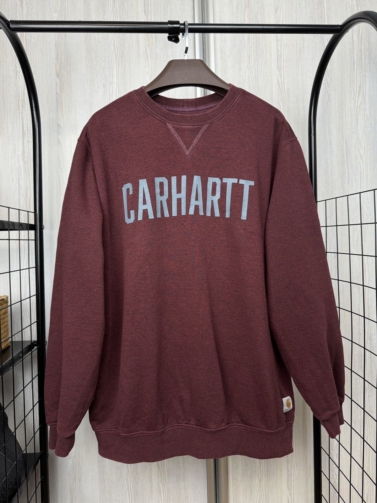Carhartt Carhartt vintage men midweigh block logo crewneck sweatshirt Size US XL / EU 56 / 4 - 2 Thumbnail