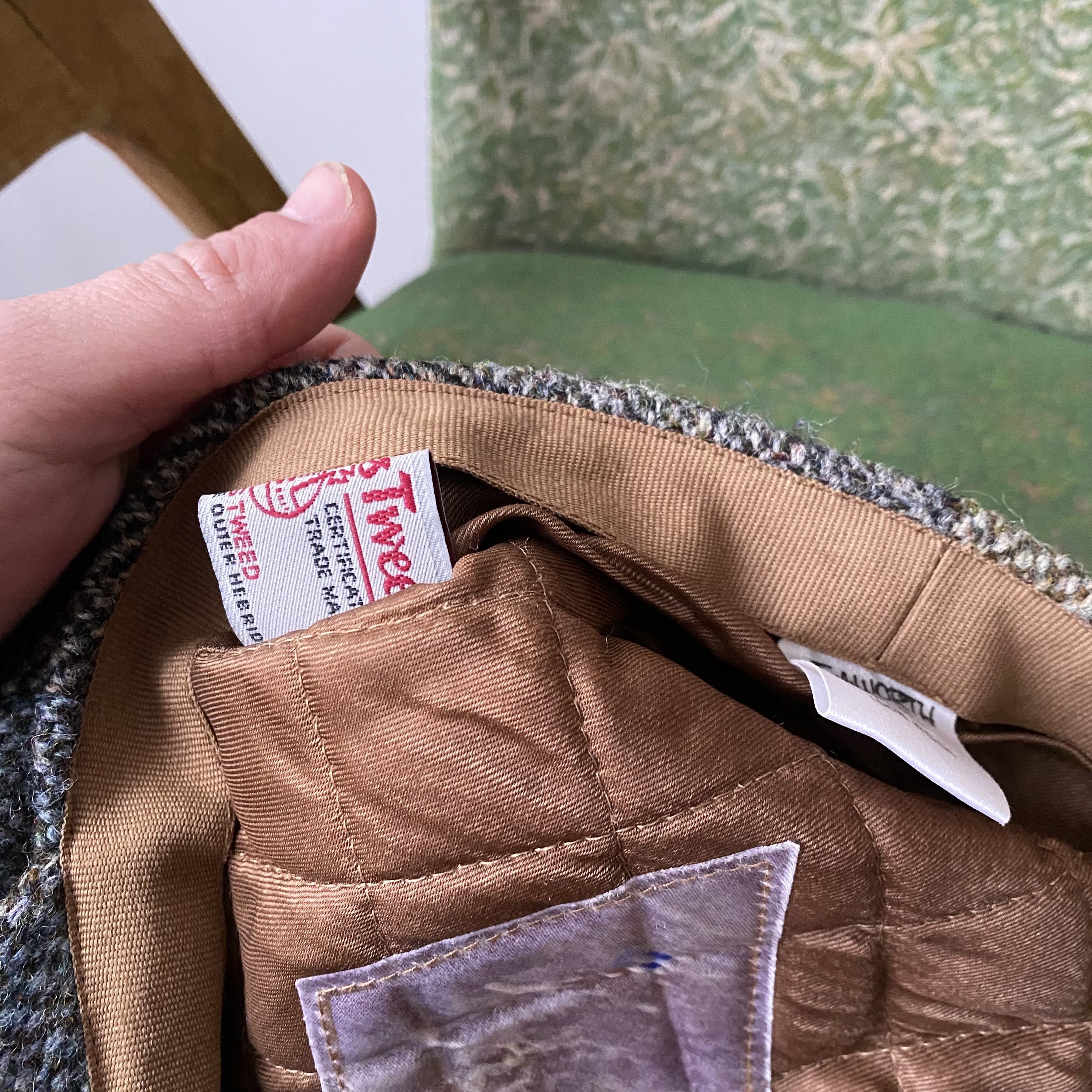 Harris Tweed Harris Tweed Hat Patchwork herringbone flat cap Size ONE SIZE - 7 Thumbnail