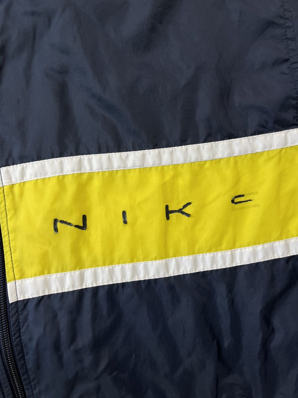 Nike × Vintage 90’s NIKE RETRO Y2K SWOOSH LOGO SPELLOUT NYLON TRACK JACKET Size US M / EU 48-50 / 2 - 3 Thumbnail