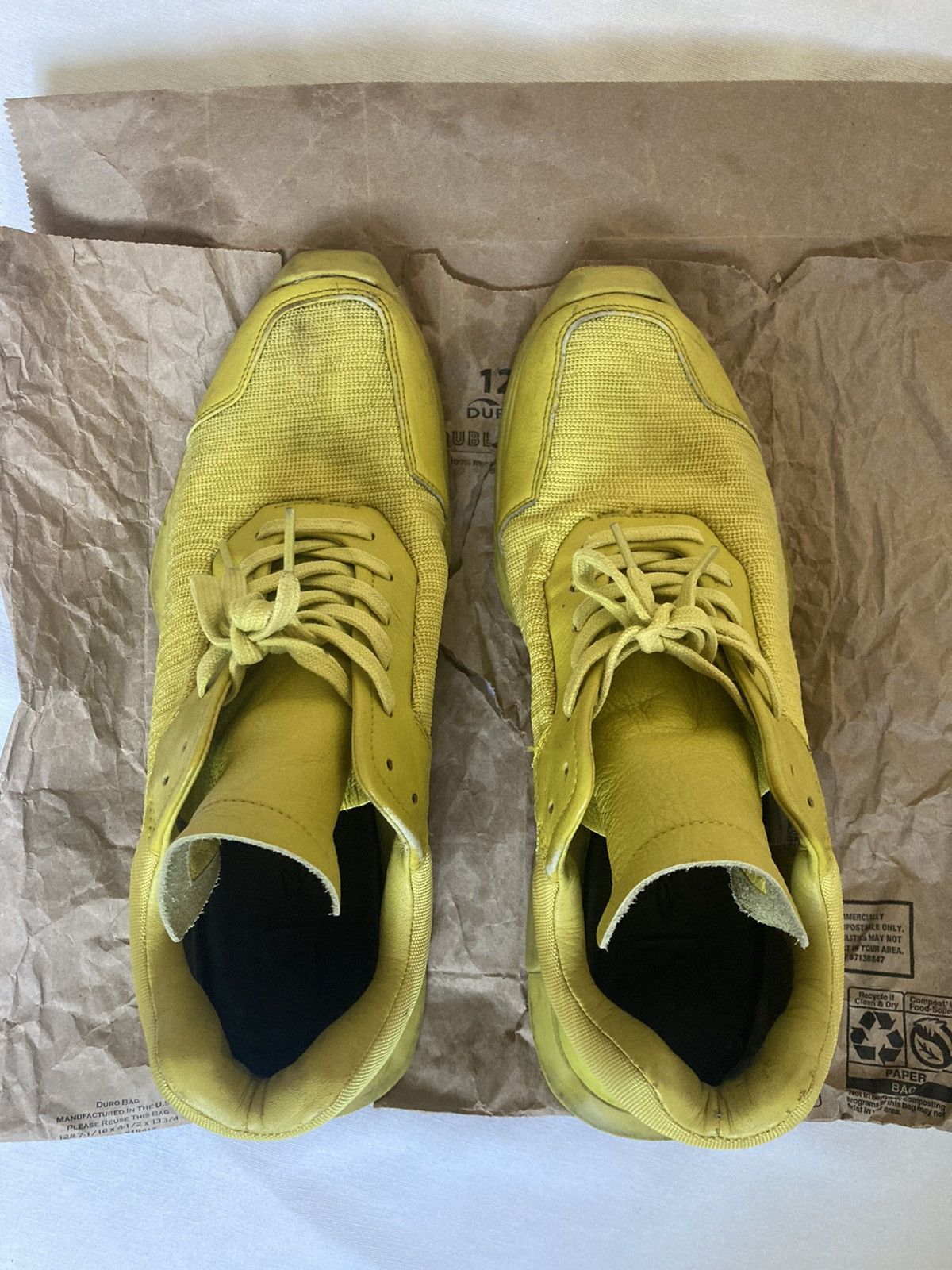 Adidas × Rick Owens Rick Owens x Adidas Yellow Level Runner Size US 11 / EU 44 - 5 Thumbnail