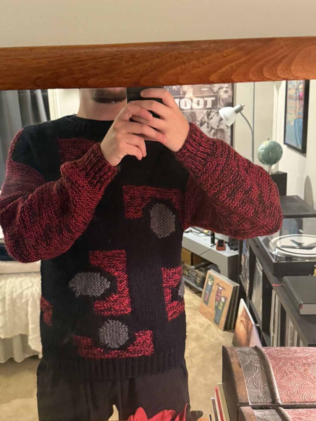 Saturdays NYC Saturdays Vintage Sweater Red and Black Size US L / EU 52-54 / 3 - 5 Thumbnail