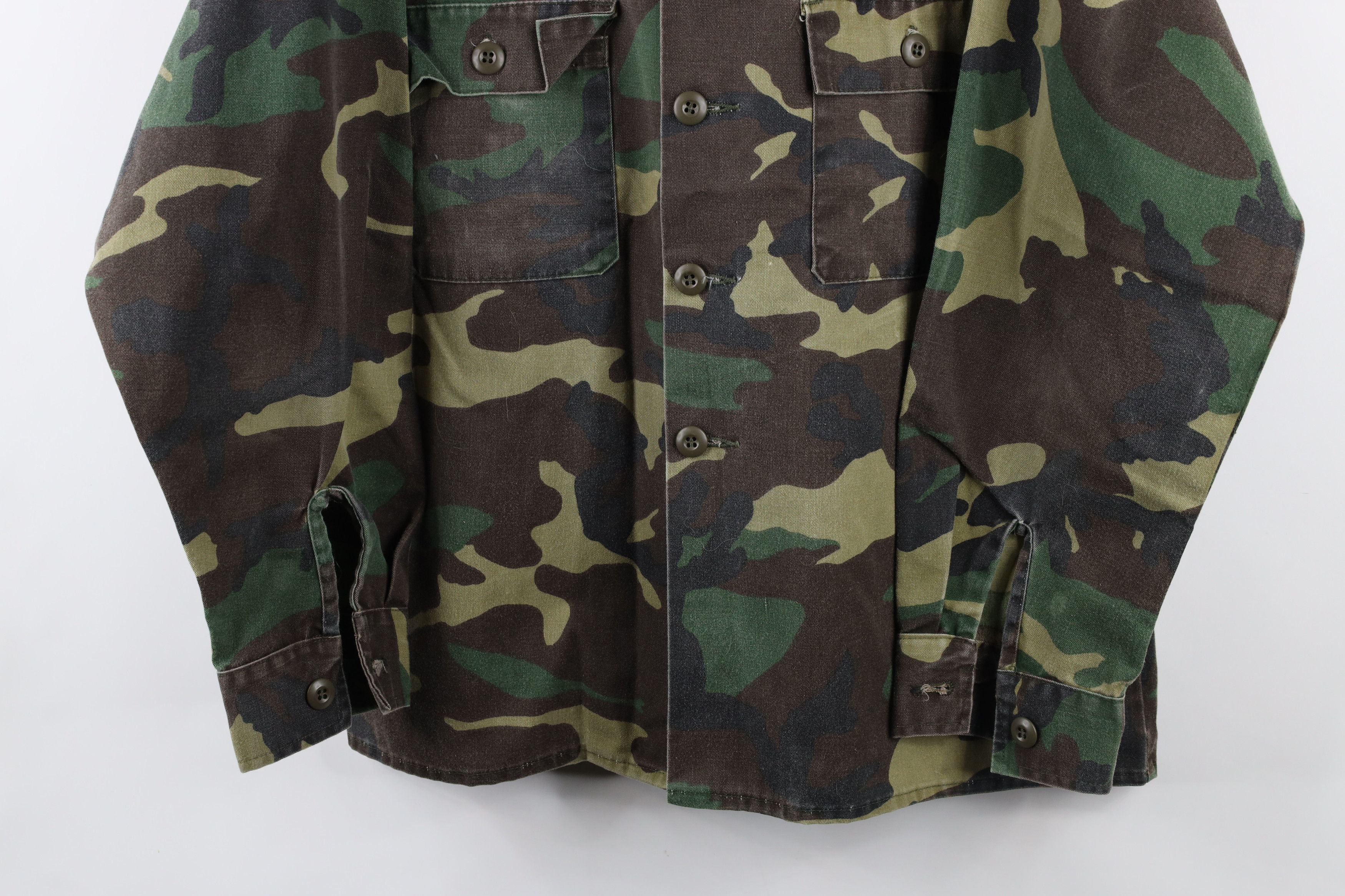 Vintage Vintage 70s Military Camouflage Combat Field Jacket Coat Size US L / EU 52-54 / 3 - 3 Thumbnail