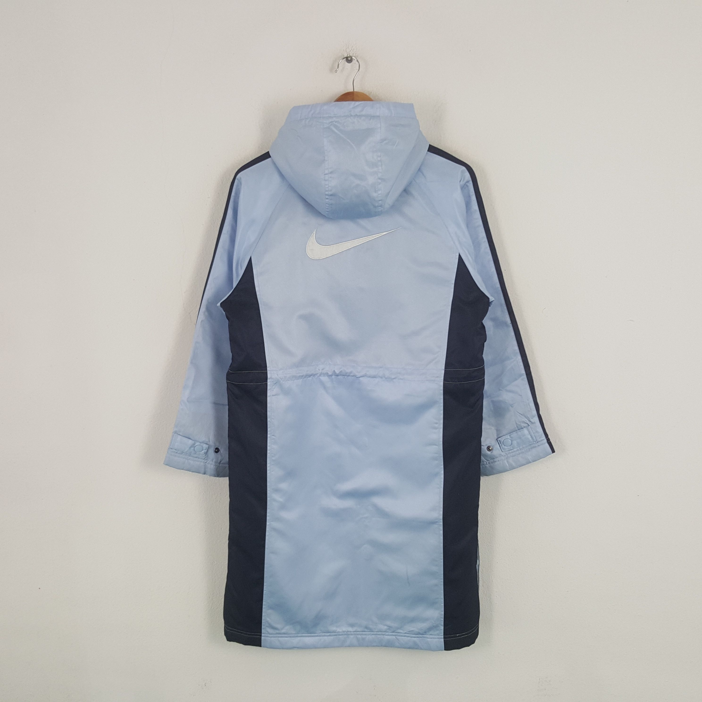 Nike × Vintage Vintage Nike American Big Swoosh Long Jacket C281N8 Size US M / EU 48-50 / 2 - 1 Thumbnail