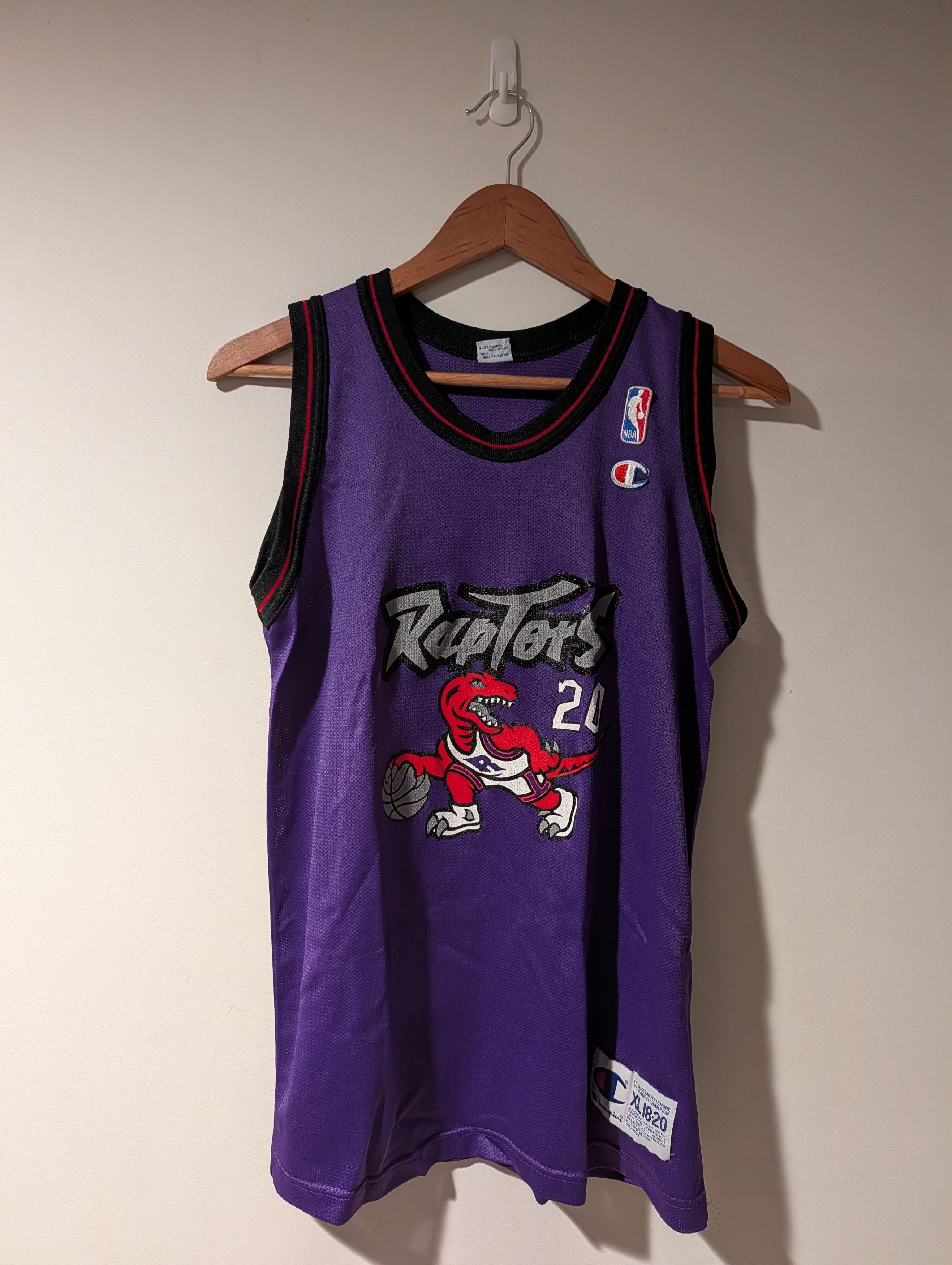 NBA Vintage Champion Toronto Raptors Jersey Youth XL Stoudamire Size US XL / EU 56 / 4 - 1 Thumbnail