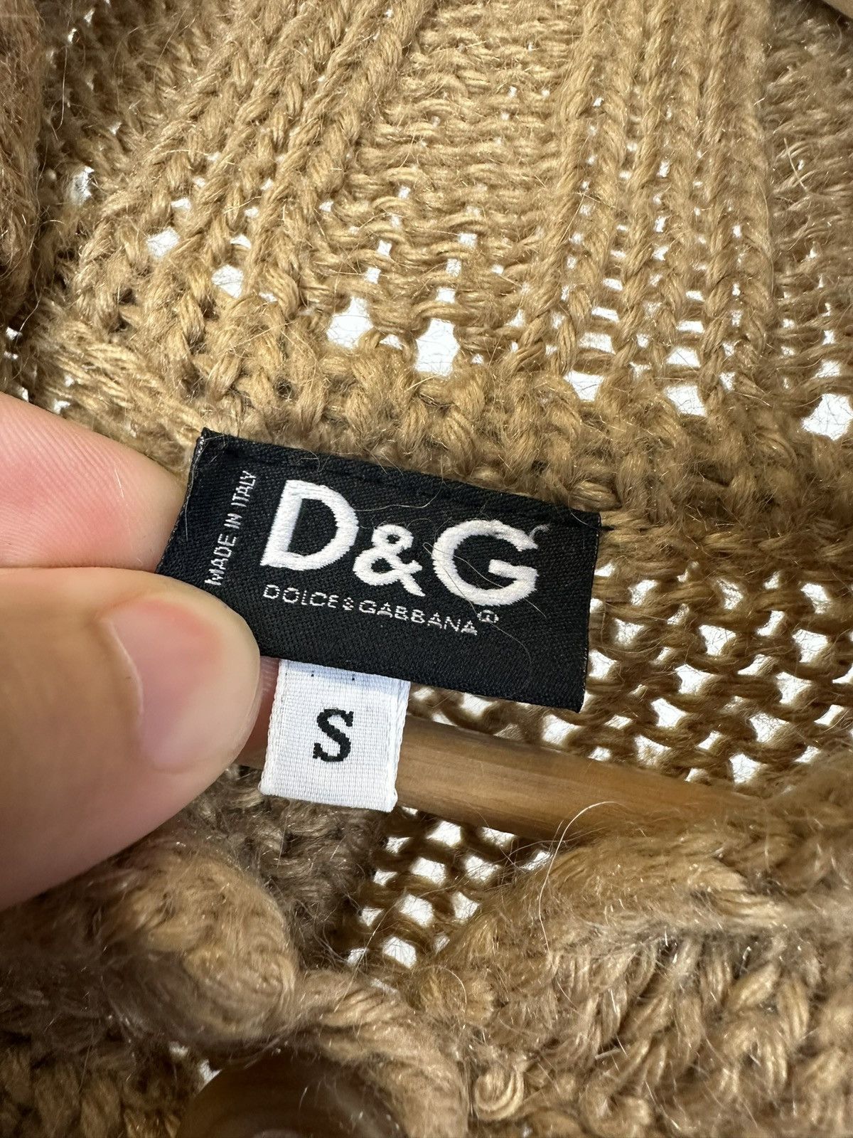 2000s Dolce & Gabbana elongated sleeves mohair cardigan knit