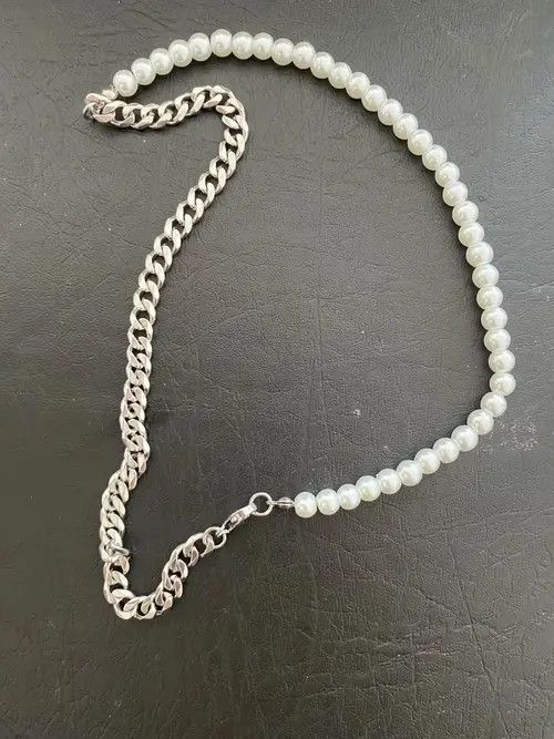 Other Imitation Pearl Chain Men Necklace Size ONE SIZE - 3 Thumbnail