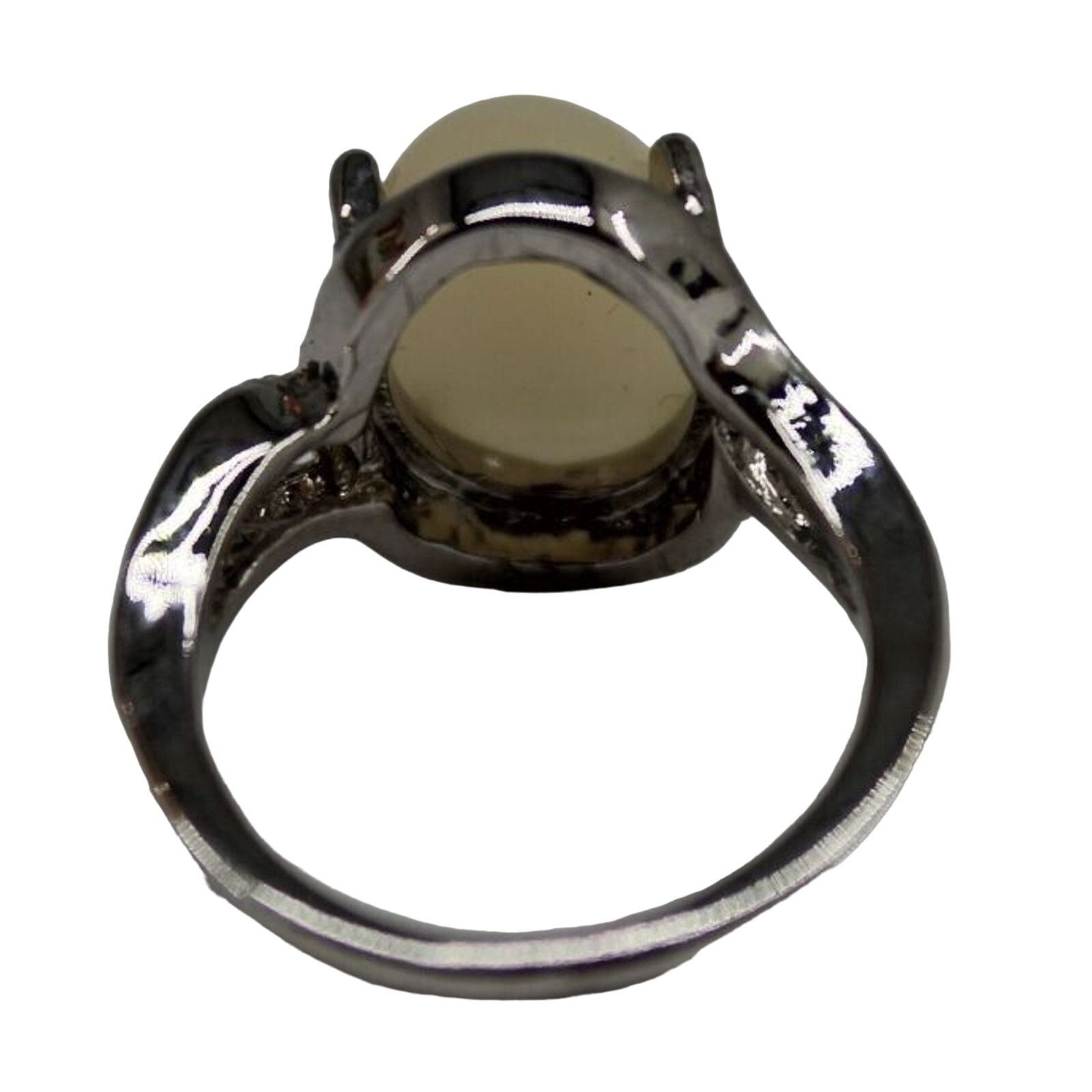 Other Sparkling Faux Opal Ring • Silvertone •Multicolored •Sz 5.75 Size ONE SIZE - 3 Thumbnail
