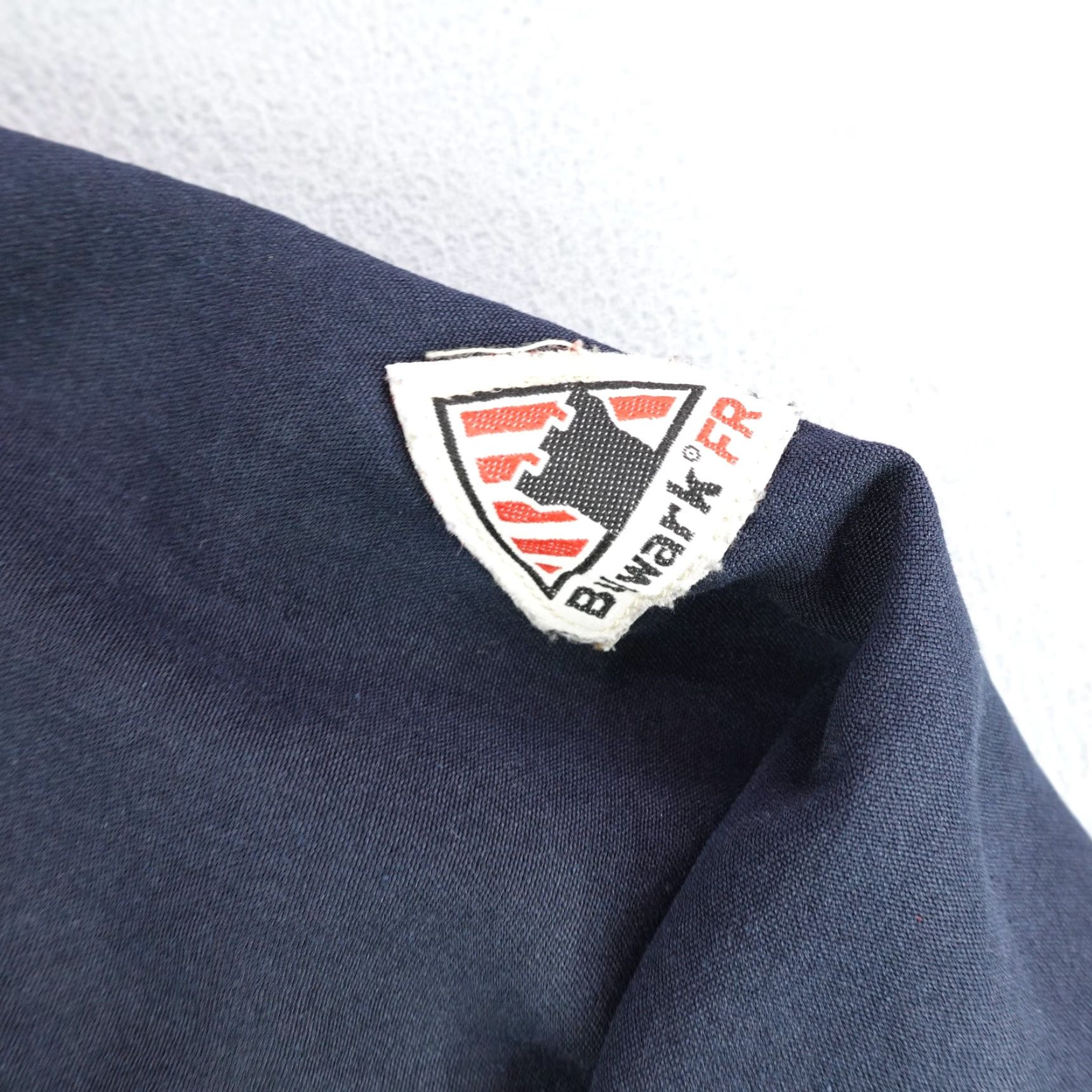 Vintage VINTAGE Bulwark FR Jacket Men XL Navy Blue Flame Resistant Work Coat Utility Outdoor Size US XL / EU 56 / 4 - 4 Thumbnail