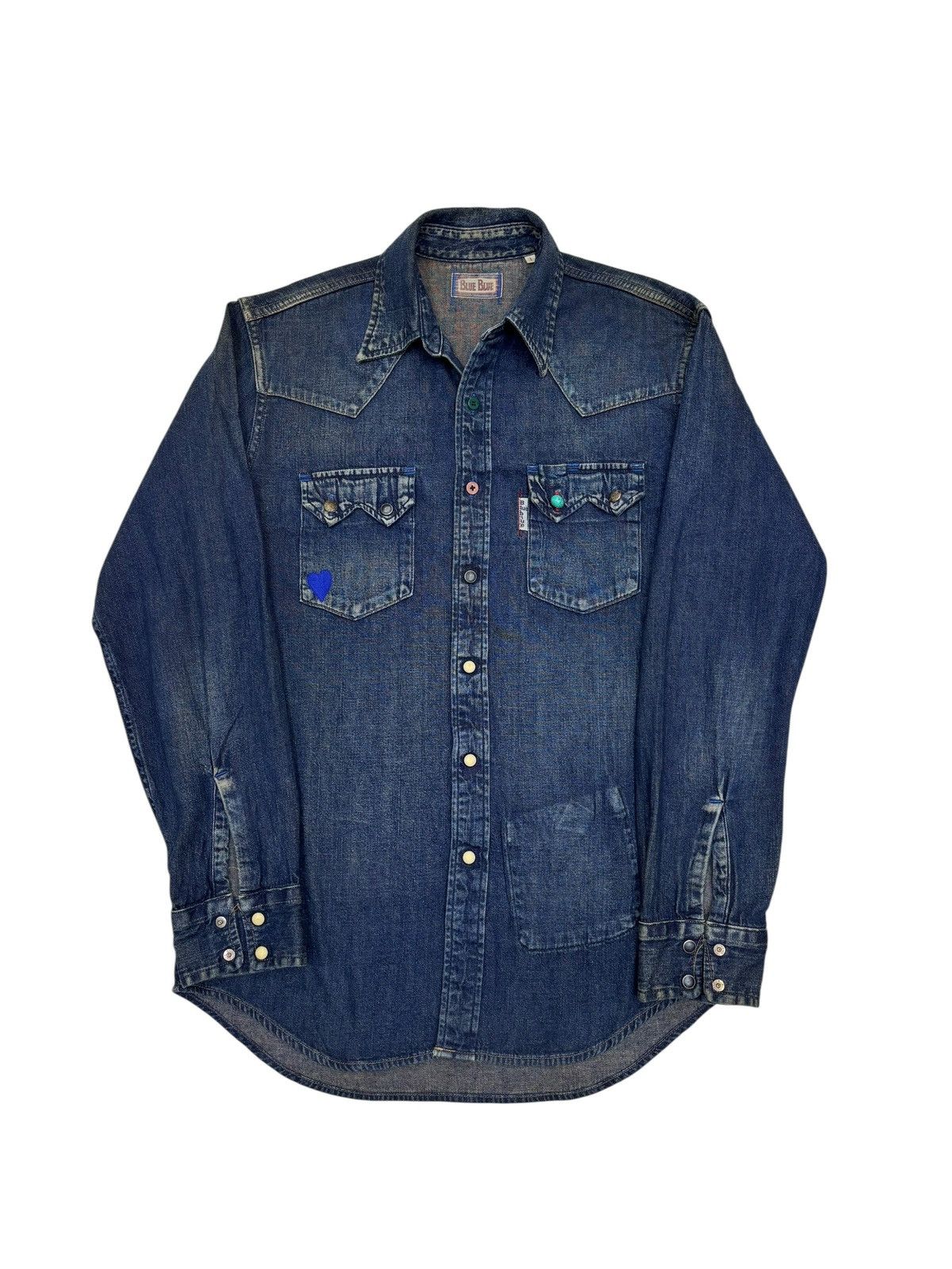 Kapital BLUE BLUE JAPAN WESTERN DENIM SHIRT Size US M / EU 48-50 / 2 - 8 Thumbnail