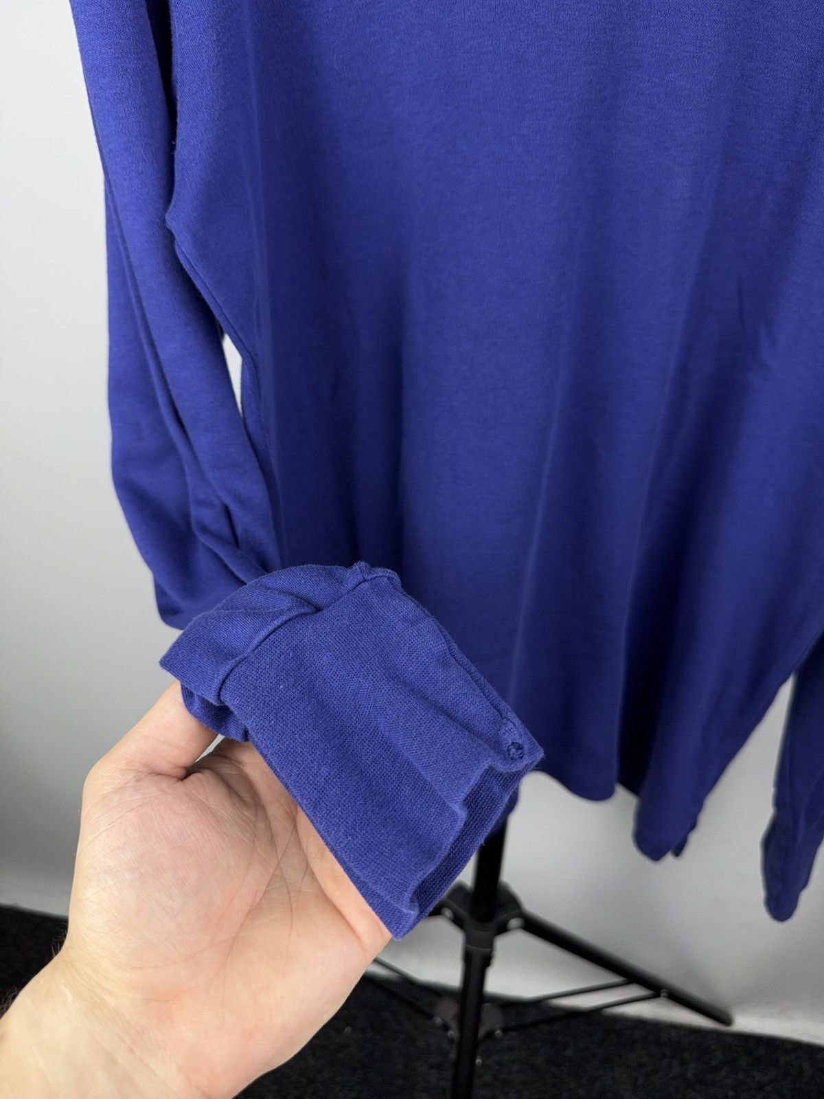 Nike × Vintage Vintage Nike Turtleneck Mock Neck Long Sleeve Blue L Size US L / EU 52-54 / 3 - 4 Thumbnail