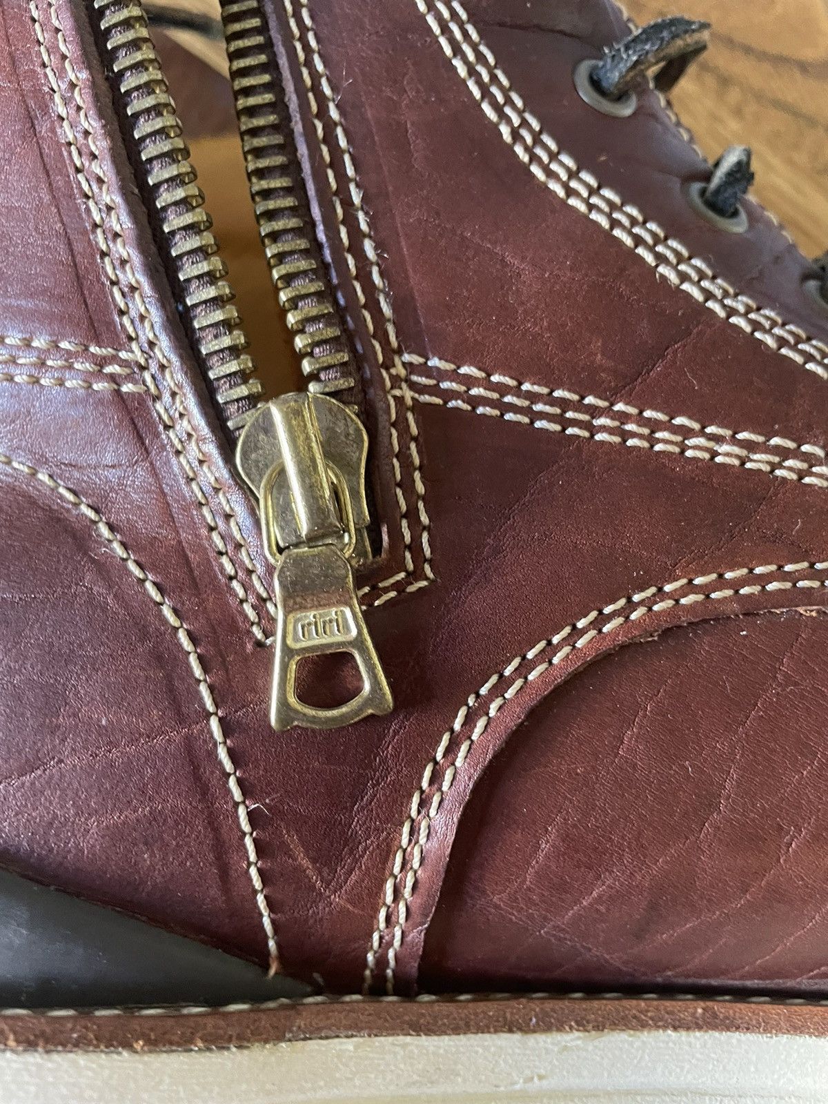 Visvim Visvim 7 Hole Moc Toe Leather Boots Size US 9.5 / EU 42-43 - 3 Thumbnail