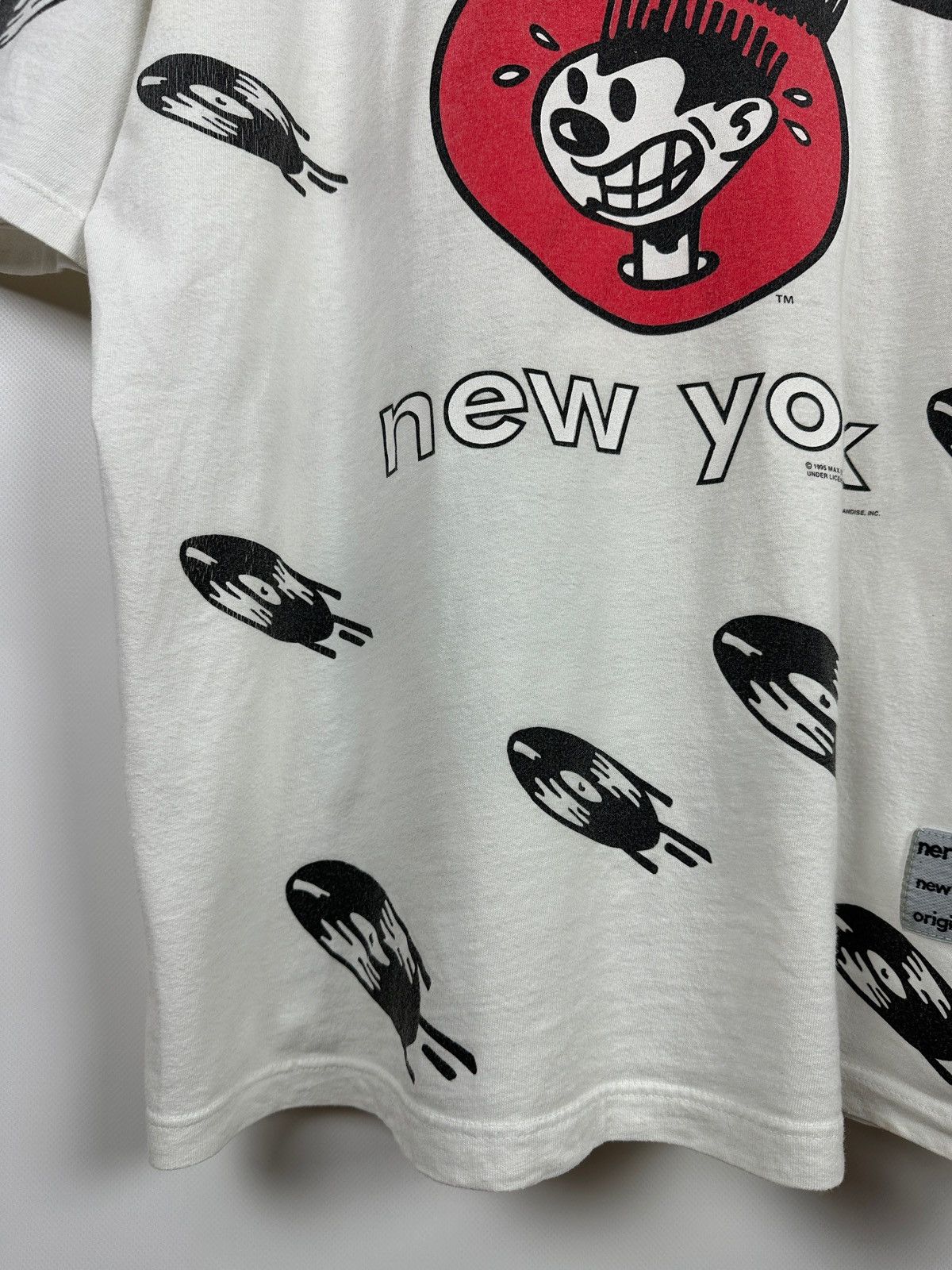 Rap Tees 1995 Vintage Nervous New York Records Rap T-Shirt Size US XL / EU 56 / 4 - 8 Thumbnail