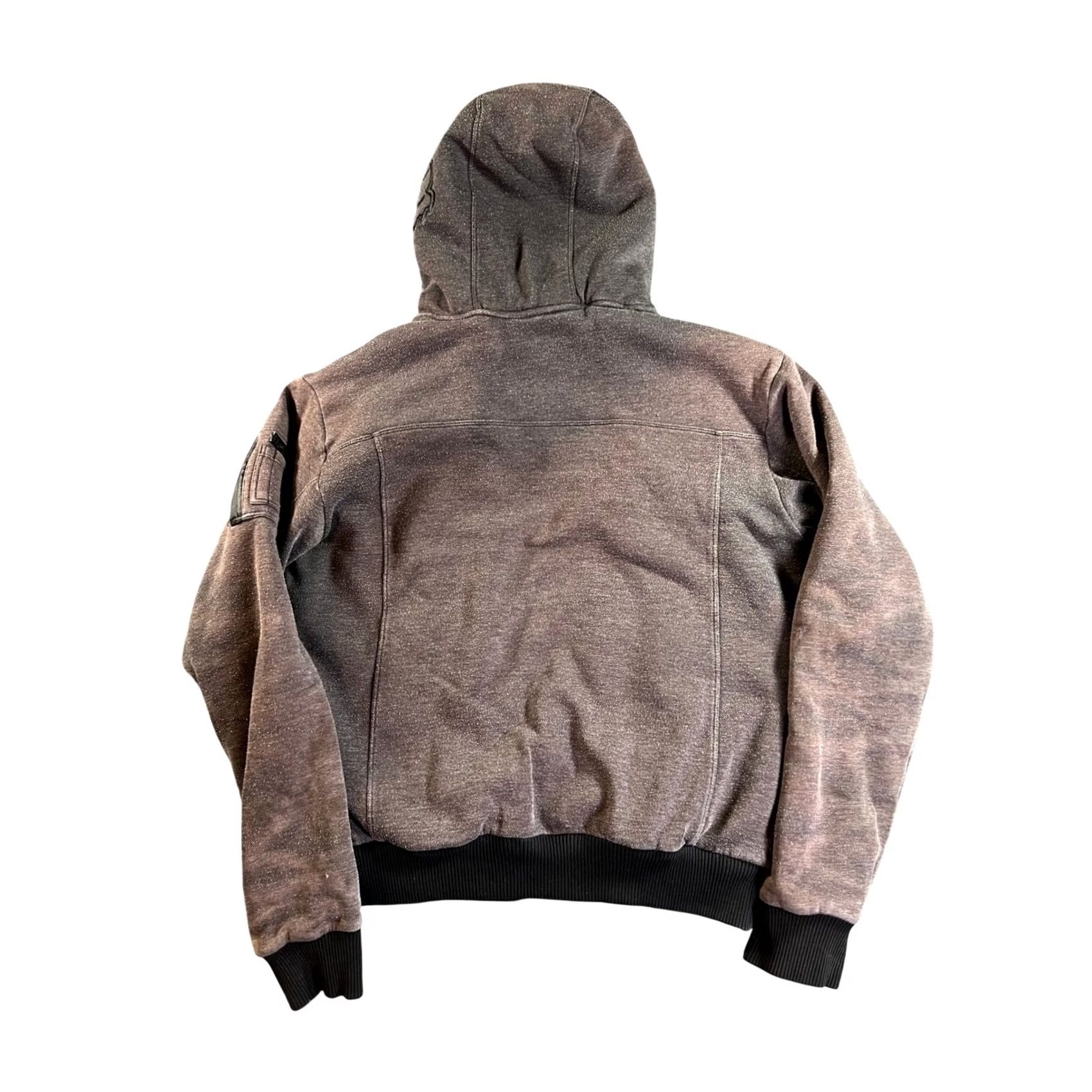 Fox Racing Fox Racing Hoodie Mens L Brown Sherpa Lined Full Zip Faded Utility Size US L / EU 52-54 / 3 - 3 Thumbnail