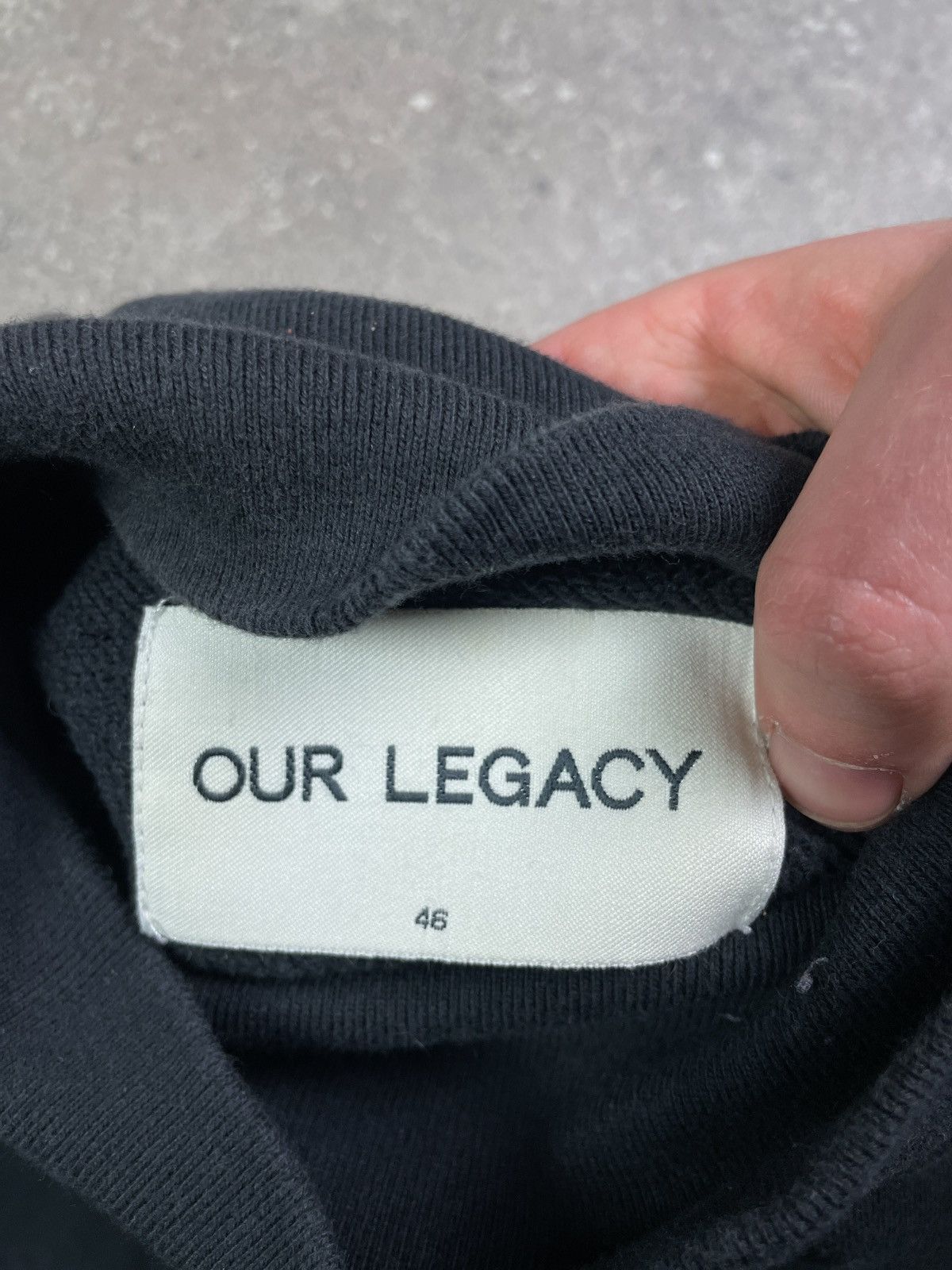 Our Legacy Our Legacy AW15 - Washed Black New S sweater Crewneck Size US S / EU 44-46 / 1 - 2 Thumbnail