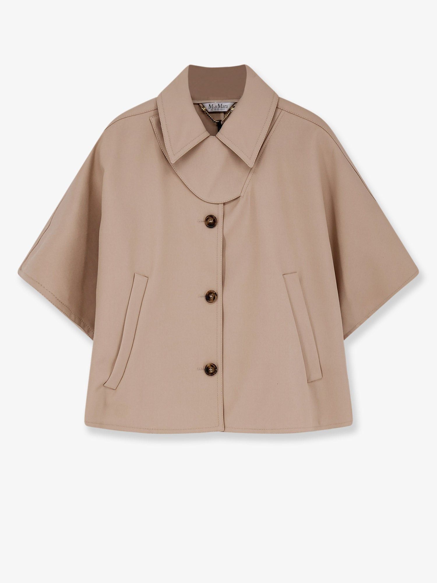 Max Mara Mxapaggio Cotton Cape Size L / US 10 / IT 46 - 1 Thumbnail
