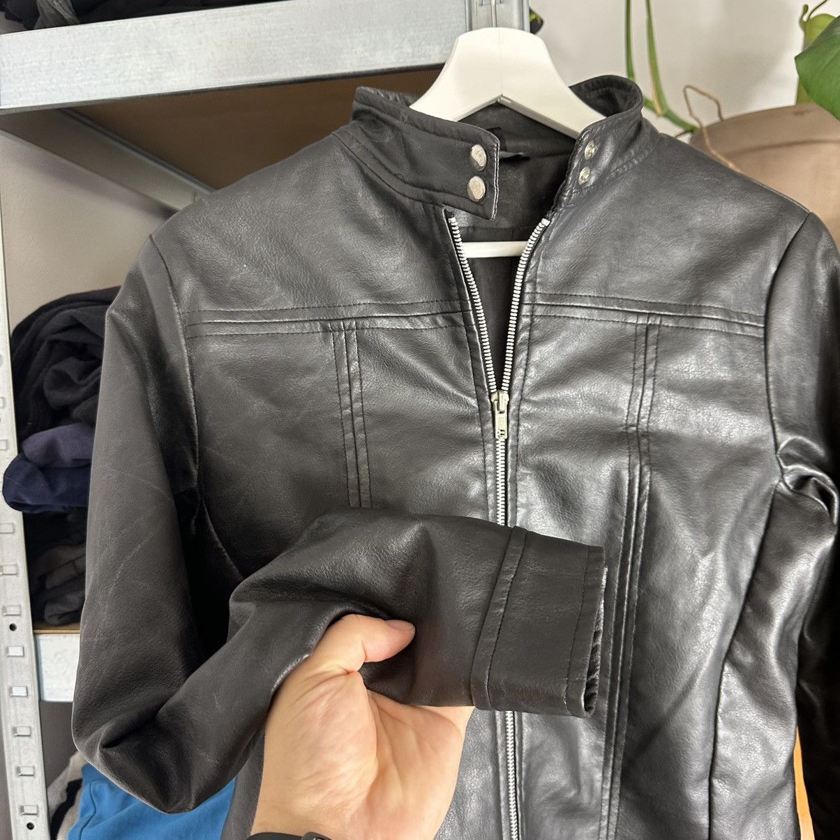 Vintage Leather biker Avant-Garde archive jacket Size M / US 6-8 / IT 42-44 - 3 Thumbnail