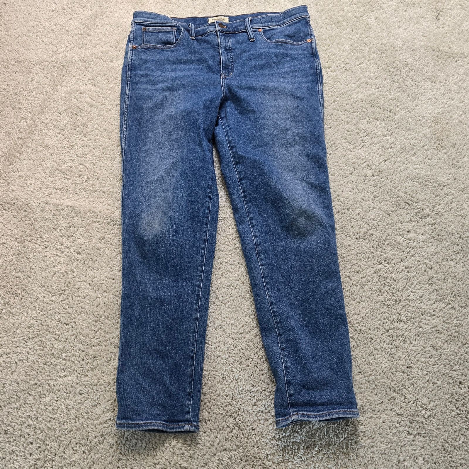 Madewell Madewell Stovepipe Womens 33T Tall 30 Length Blue Jeans Size 33" - 3 Thumbnail