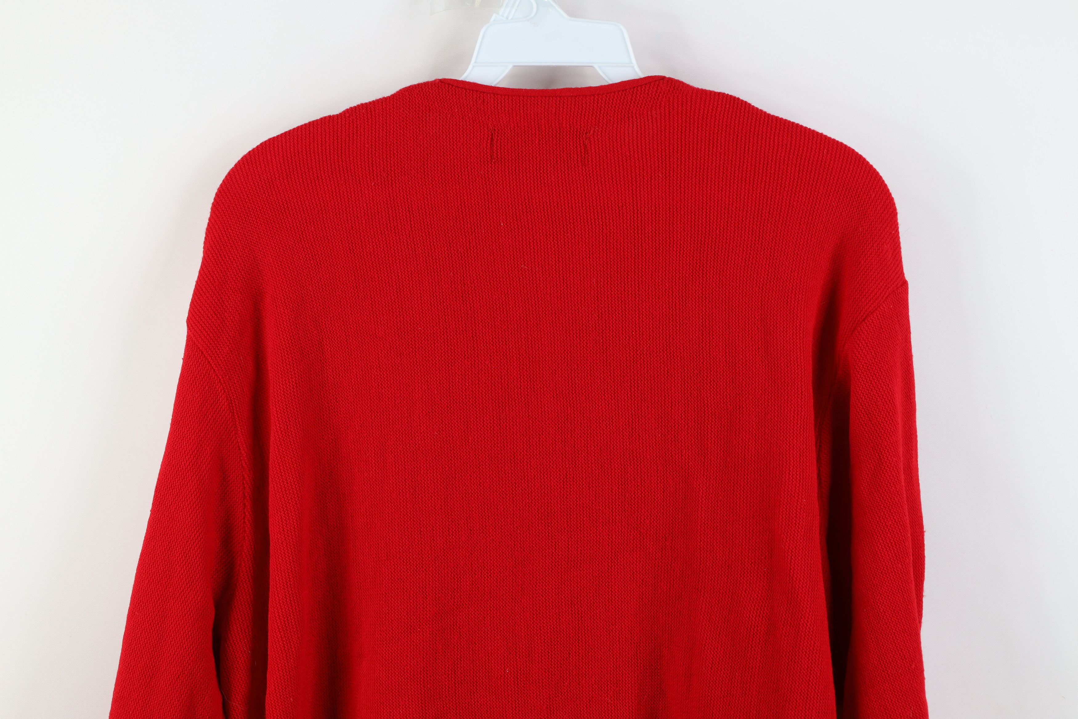 Vintage Vintage 70s Streetwear Knit Cardigan Sweater Red Acrylic USA Size US M / EU 48-50 / 2 - 11 Thumbnail