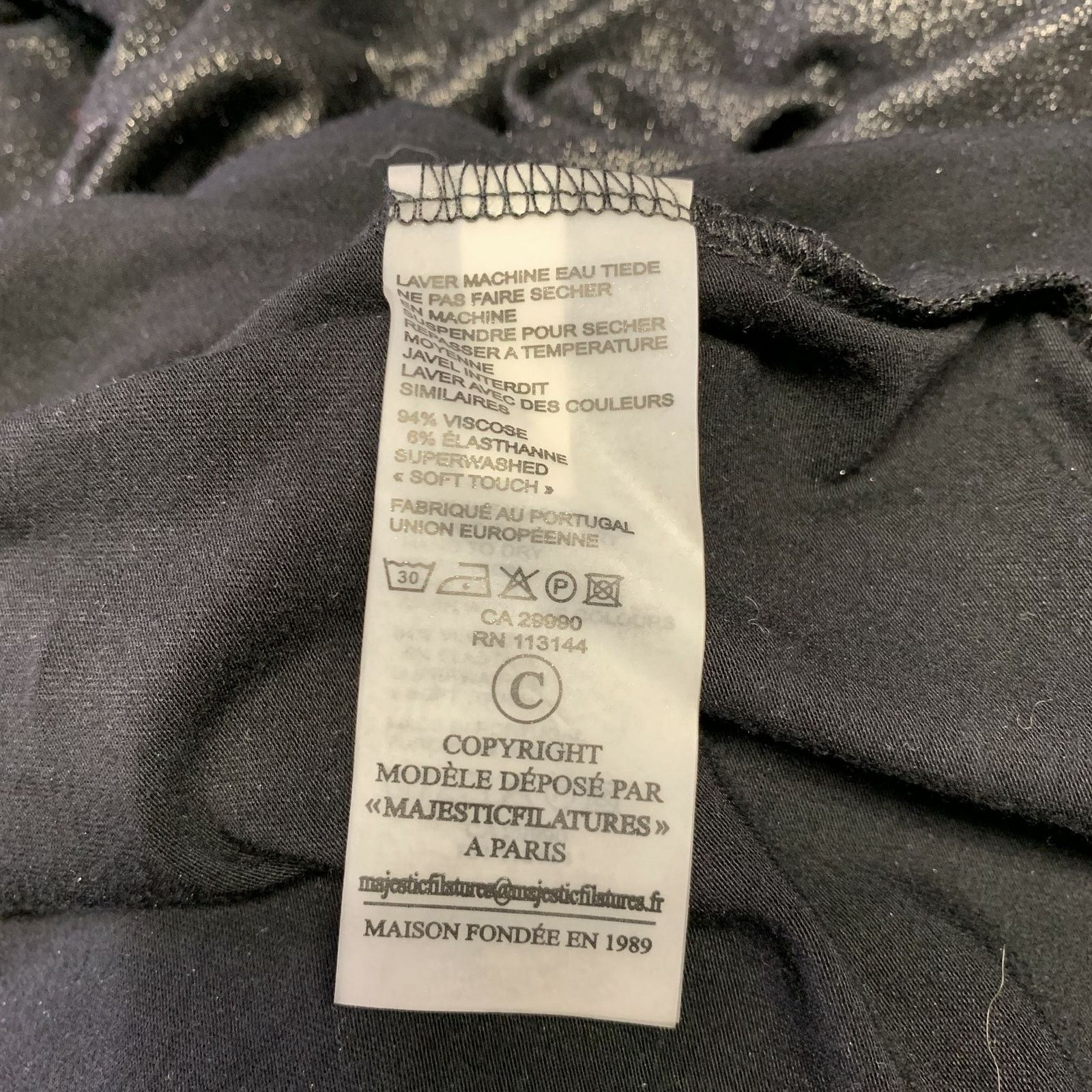 Majestic MAJESTIC Size 4 Glitter Turtleneck Pull Over Size S / US 4 / IT 40 - 5 Thumbnail