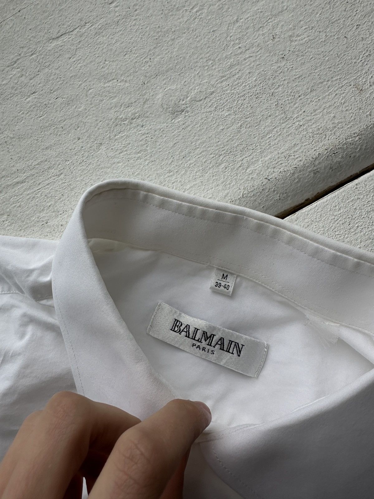 Balmain BALMAIN 🚨 WHITE SHIRT BASIC LUXURY OLD MONEY Size US M / EU 48-50 / 2 - 6 Thumbnail