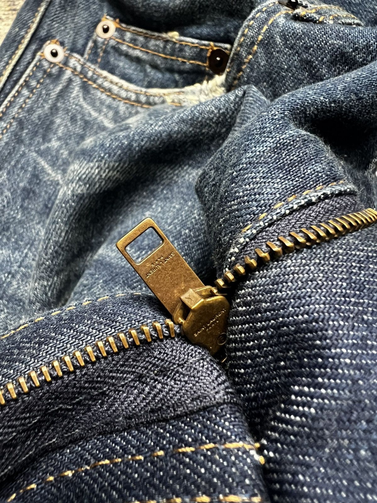 Saint Laurent Paris Saint Laurent Distressed D02 Jeans Size US 31 - 6 Thumbnail