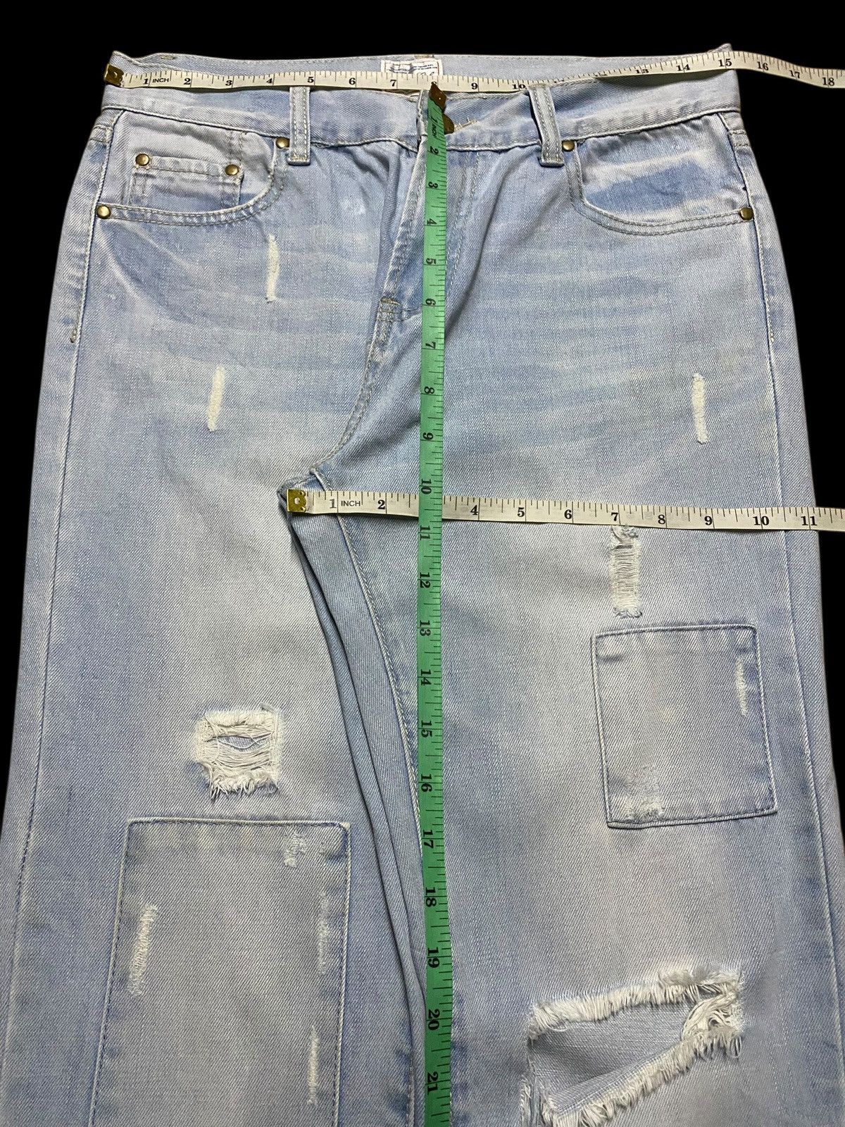 Japanese Brand Rare Vintage Japanese Brand Retro Girl Patched Jeans Size 30" / US 8 / IT 44 - 11 Thumbnail