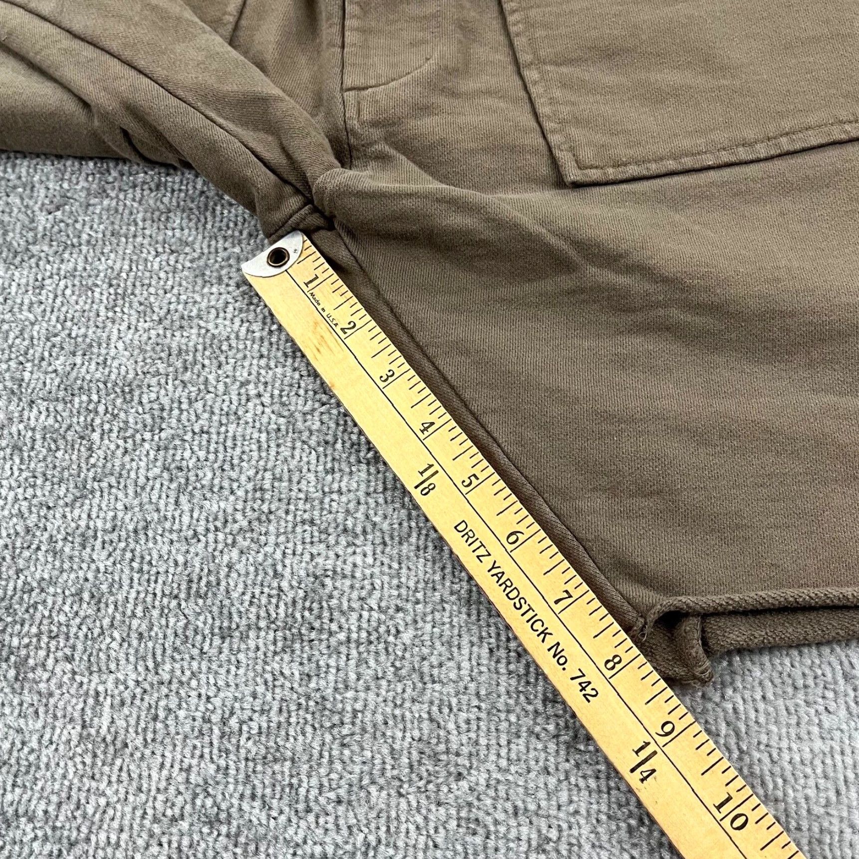 Vintage PRAISE Shorts Mens Small 8" Brown Sweat Lounge Elastic Waist Deep Pockets Size US 29 - 6 Thumbnail