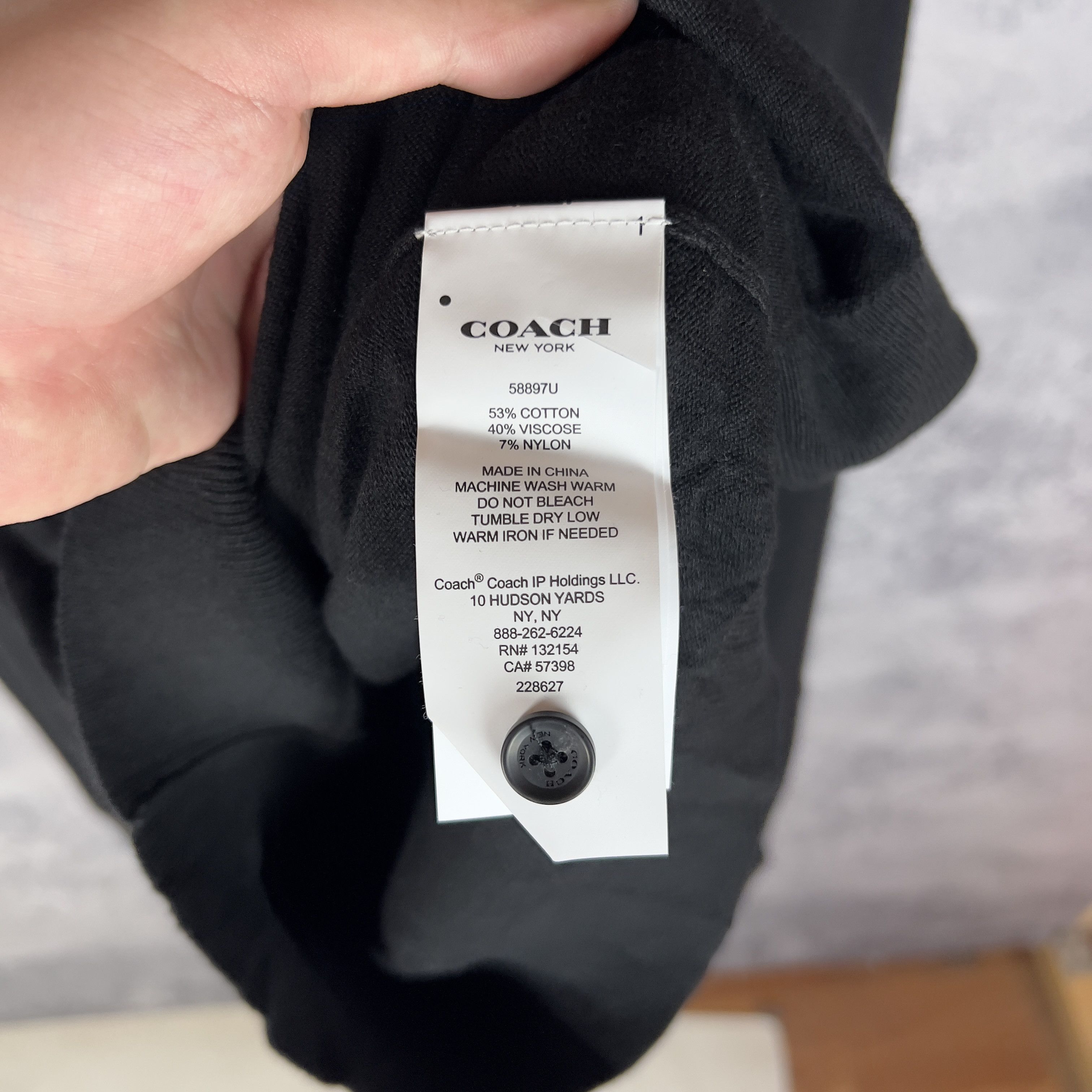Coach × Vintage Coach Cardigan Women's Size M Viscose Black Long Sleeve Size M / US 6-8 / IT 42-44 - 5 Thumbnail
