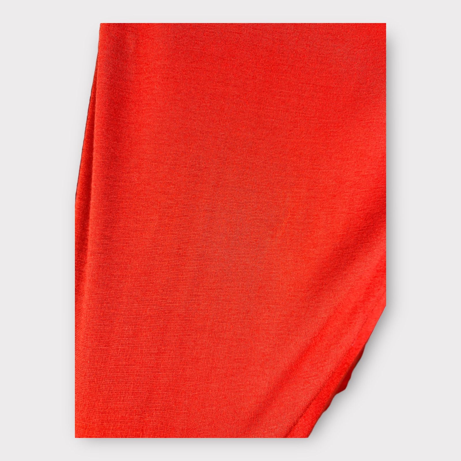 Nordstrom Mod Lusive | Fold-Over Hi-Low Midi Skirt Orange | Medium Size 30" / US 8 / IT 44 - 6 Thumbnail
