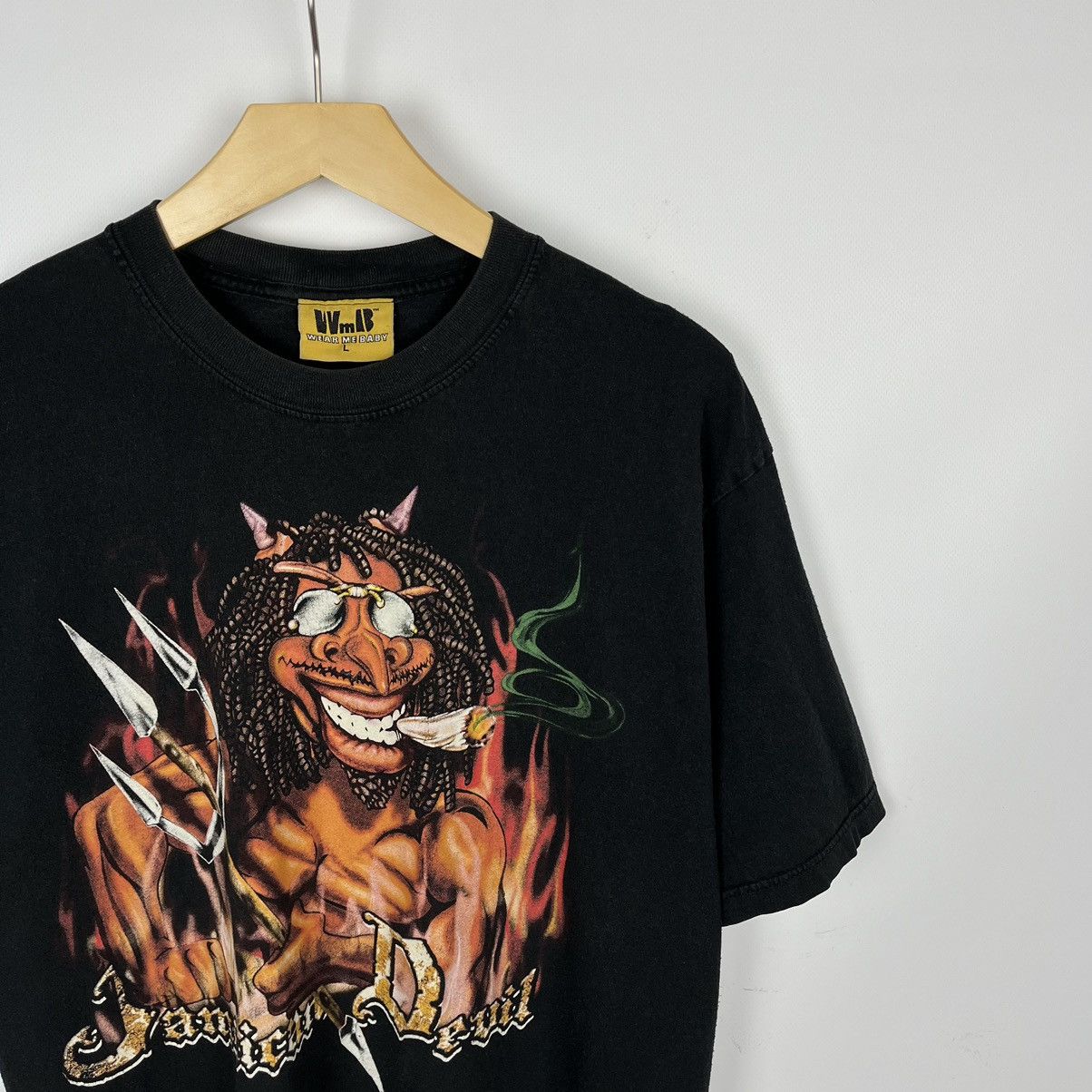 Other Vintage Jamaican Devil 4:20 humor weed faded tee 90’s Size US L / EU 52-54 / 3 - 2 Thumbnail