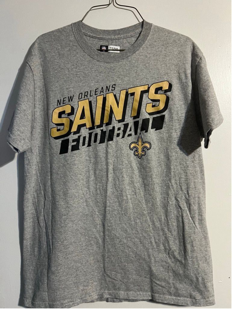 NFL Men's NFL Team Apparel New Orleans Saints Grey Gold Tee M Size US M / EU 48-50 / 2 - 1 Thumbnail