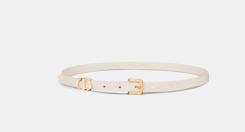 Dior o1w1db10325 Size: OS / B0439UBQ Montaigne Loop Belt in White Size ONE SIZE - 2 Thumbnail