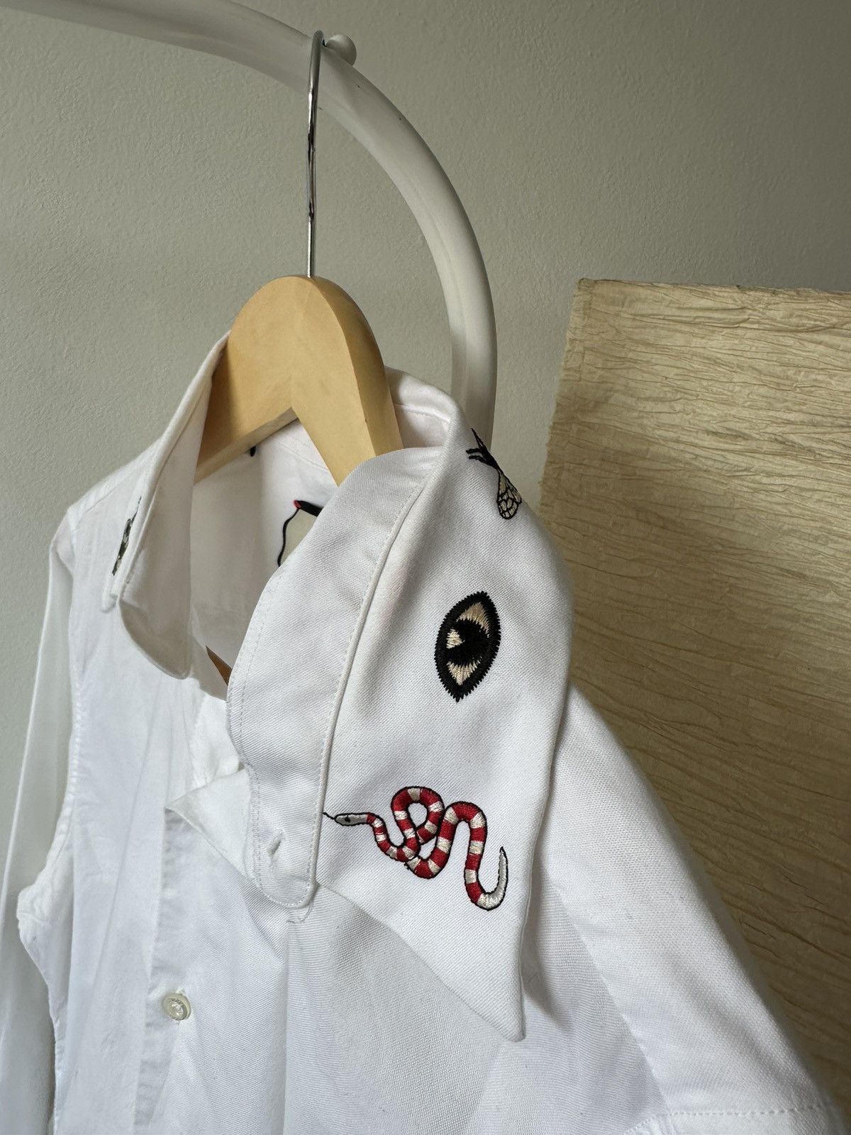 Gucci Gucci Duke Collar Embroidery Long Sleeve Button Down Shirt Size US M / EU 48-50 / 2 - 7 Thumbnail