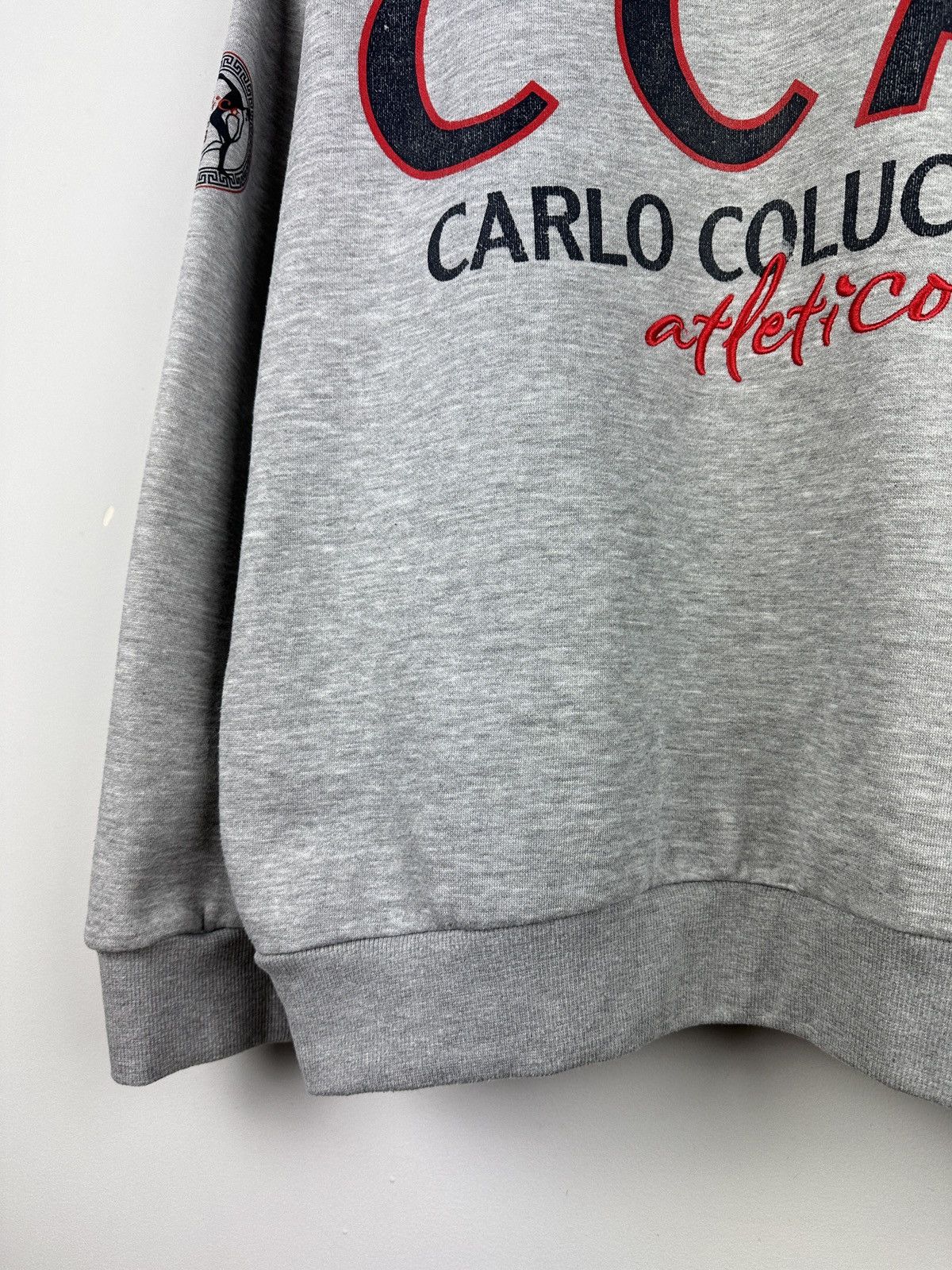 Carlo Colucci × Vintage Carlo Colucci Athletico Big Logo Grey Sweatshirt Size US M / EU 48-50 / 2 - 7 Thumbnail