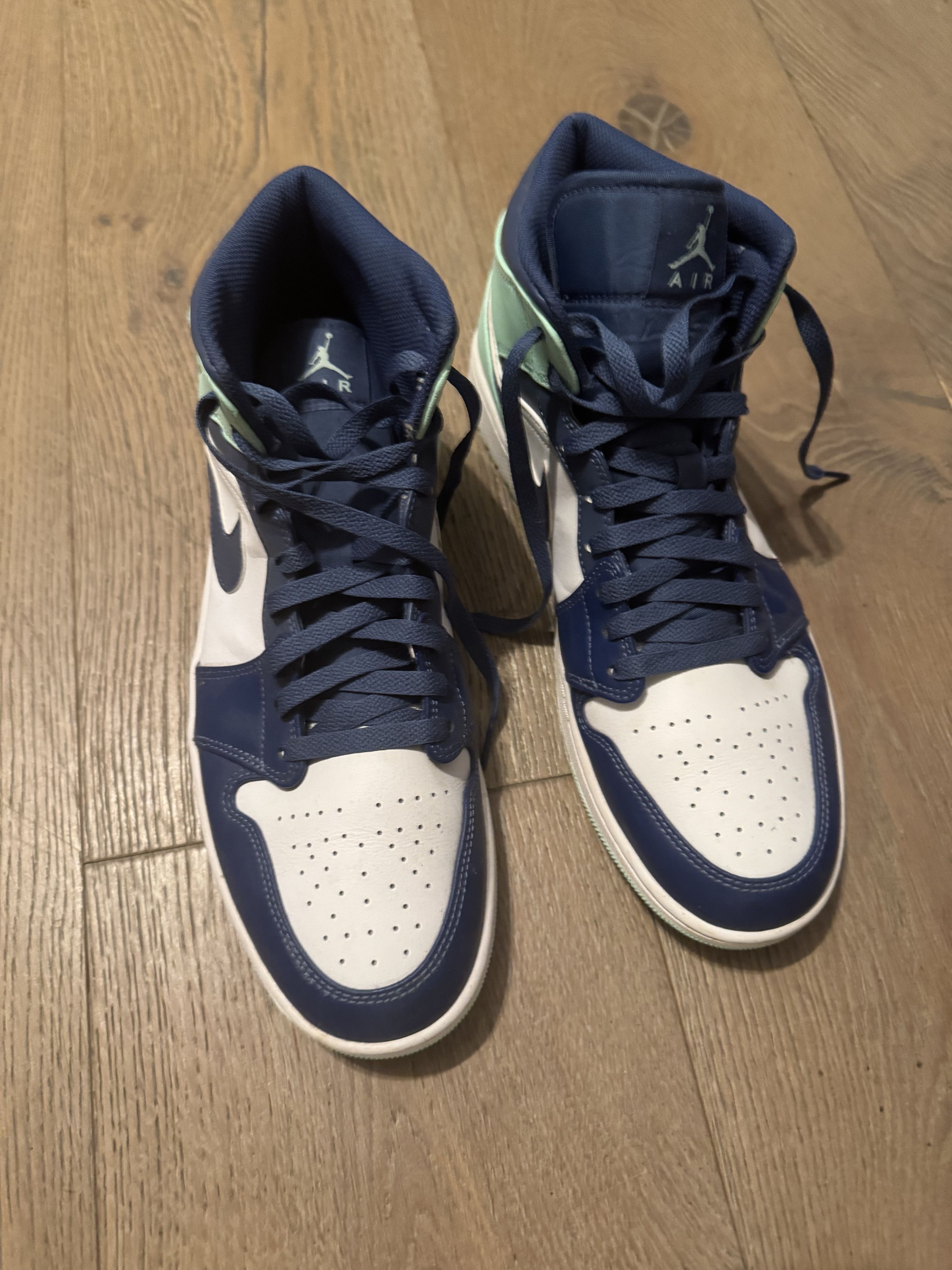 Jordan Brand Air Jordan 1 Mid 'Blue Mint' Size US 12.5 / EU 45-46 - 4 Thumbnail