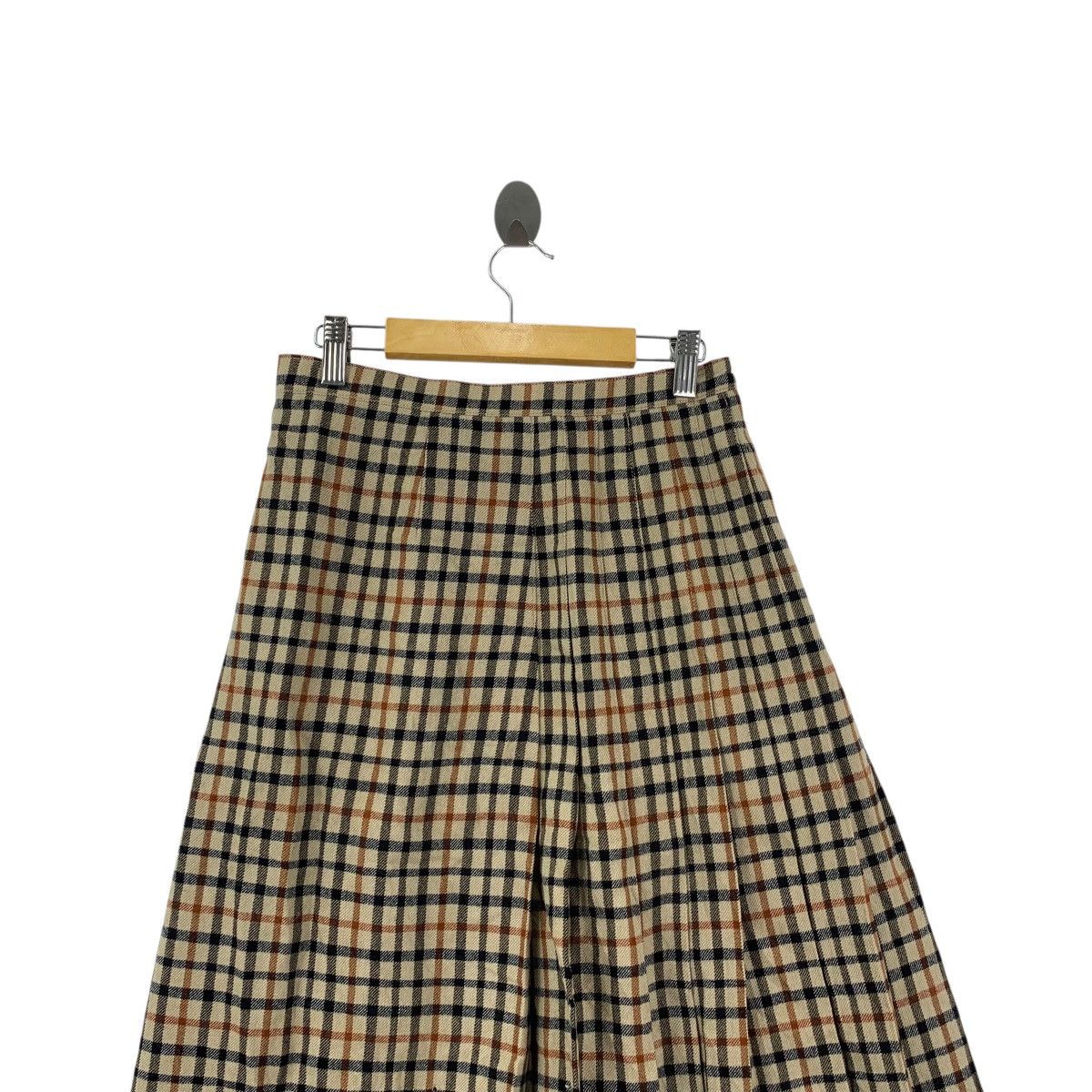 DAKS Vintage 80s DAKS LONDON Nova Checks Tartan Midi Skirt Bottom Size 30" / US 8 / IT 44 - 6 Thumbnail