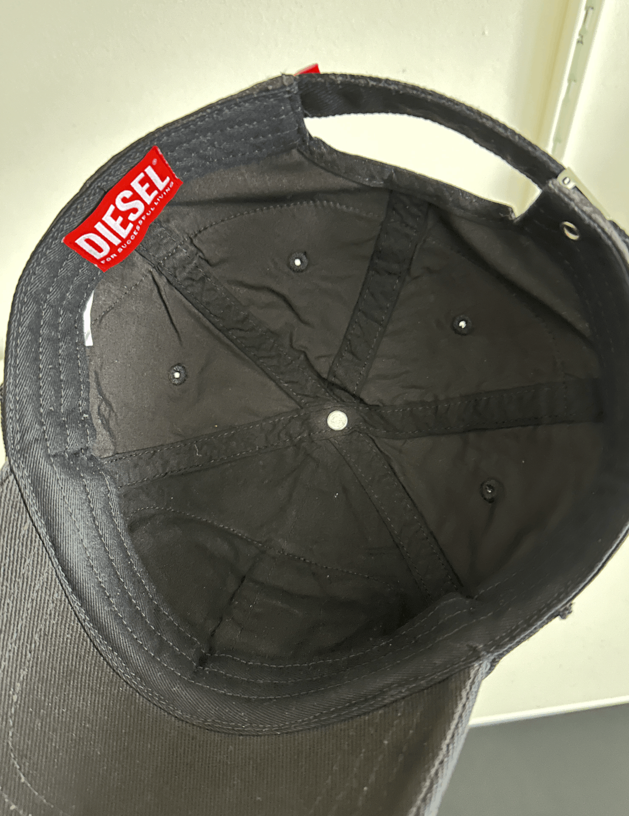 Diesel Distressed Faded Denim cap Size ONE SIZE - 4 Thumbnail