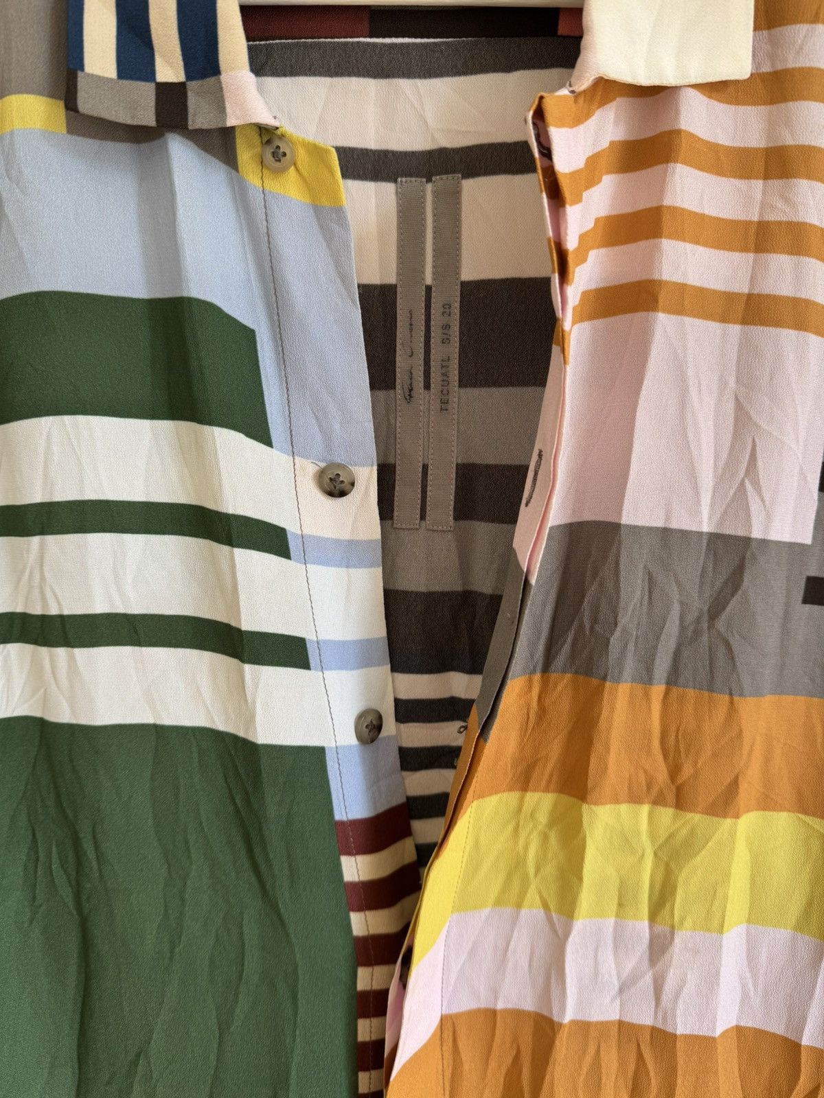 Rick Owens Rick Owens Uxmql Stripe Printed Shirt Tecuatl 2020 Size US M / EU 48-50 / 2 - 3 Thumbnail
