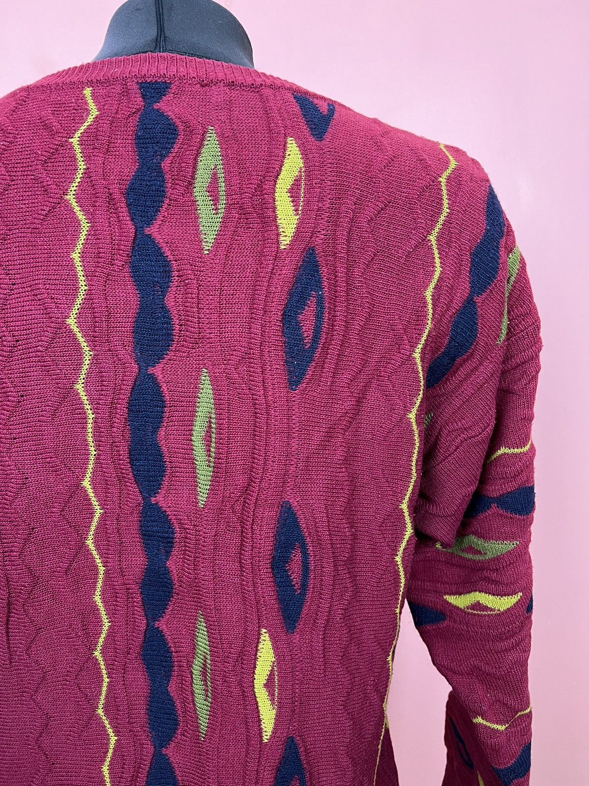 Vintage Tom Weiss avant garde coogi stile knit sweater hype Size US M / EU 48-50 / 2 - 3 Thumbnail