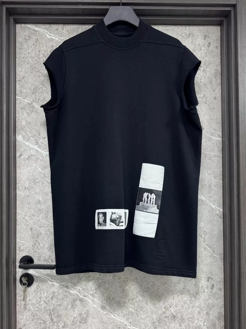 Rick Owens rick owens size os Heavy Weight Patch Vest Size US M / EU 48-50 / 2 - 1 Thumbnail