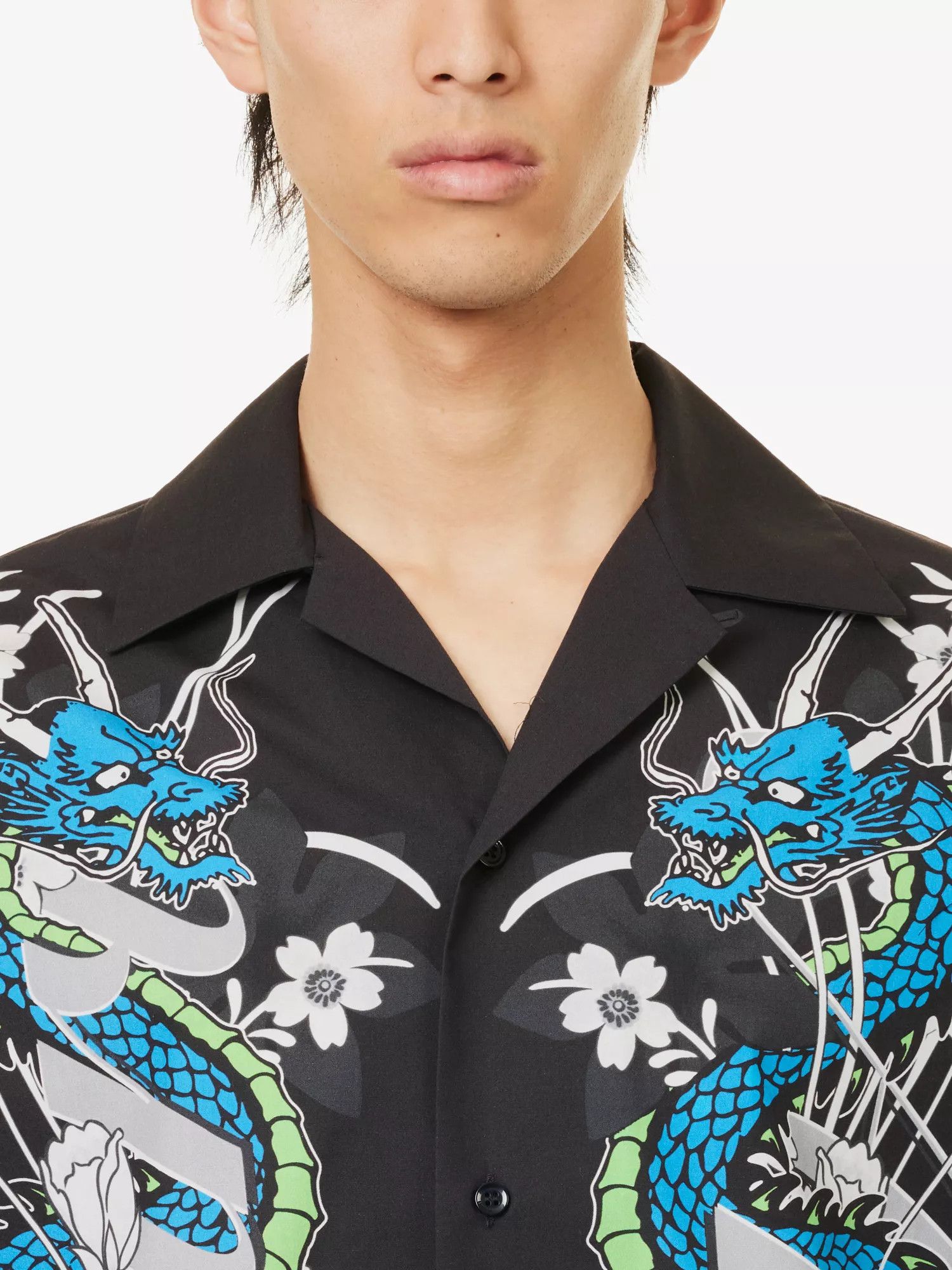 Amiri o1w1db10125 Dragon Graphic-Pattern Shirt in Multicolor Size US XL / EU 56 / 4 - 5 Thumbnail
